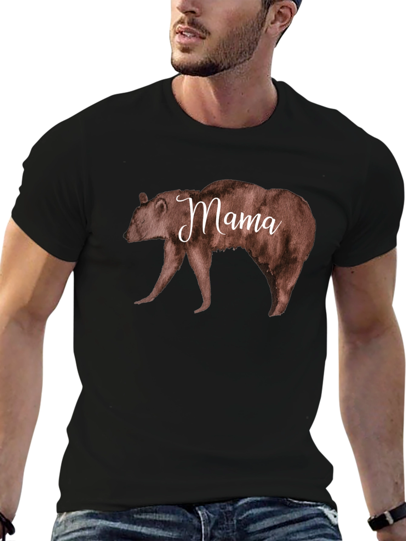 Mama Bear Graphic T-Shirt - Unisex Black Tee