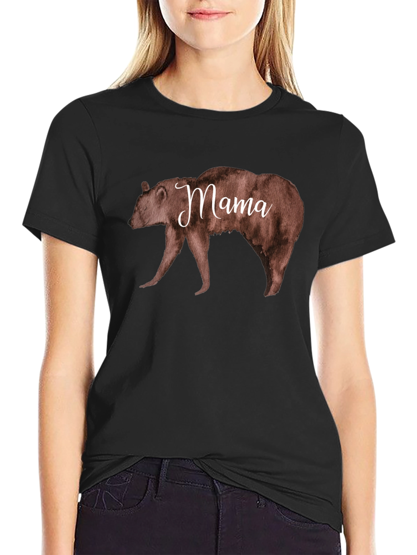 Mama Bear Graphic T-Shirt - Unisex Black Tee