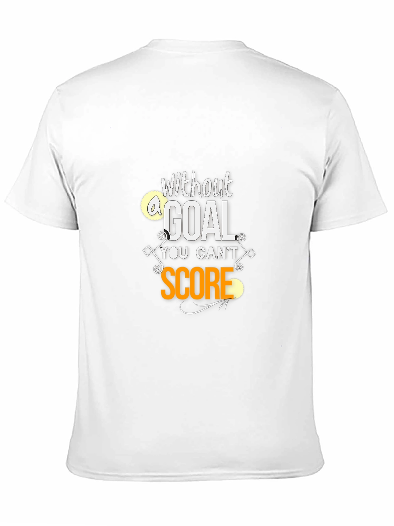 Motivational Goal Score Black T-Shirt
