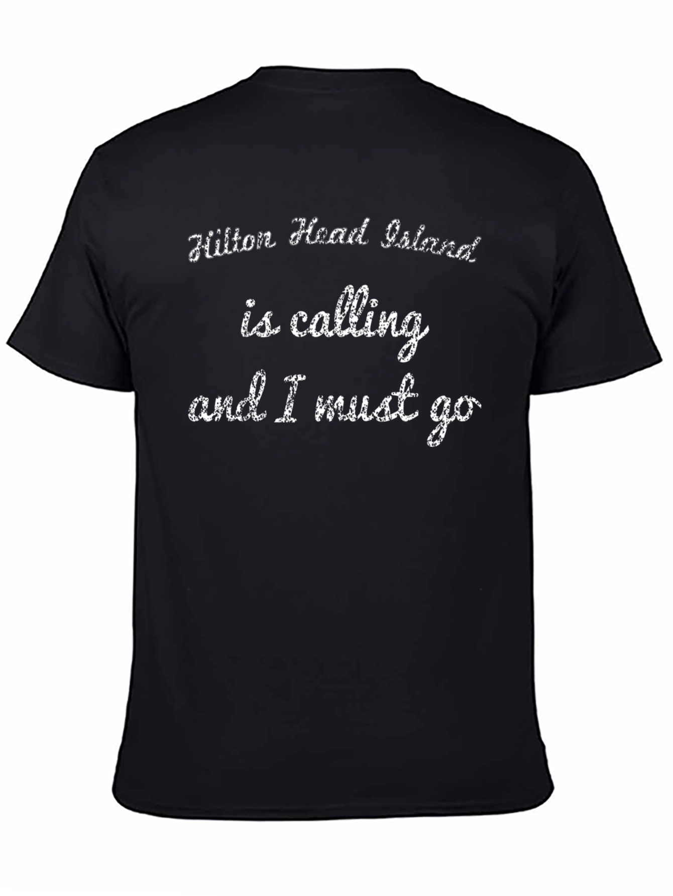 Hilton Head Island Calling Mens Black T-Shirt
