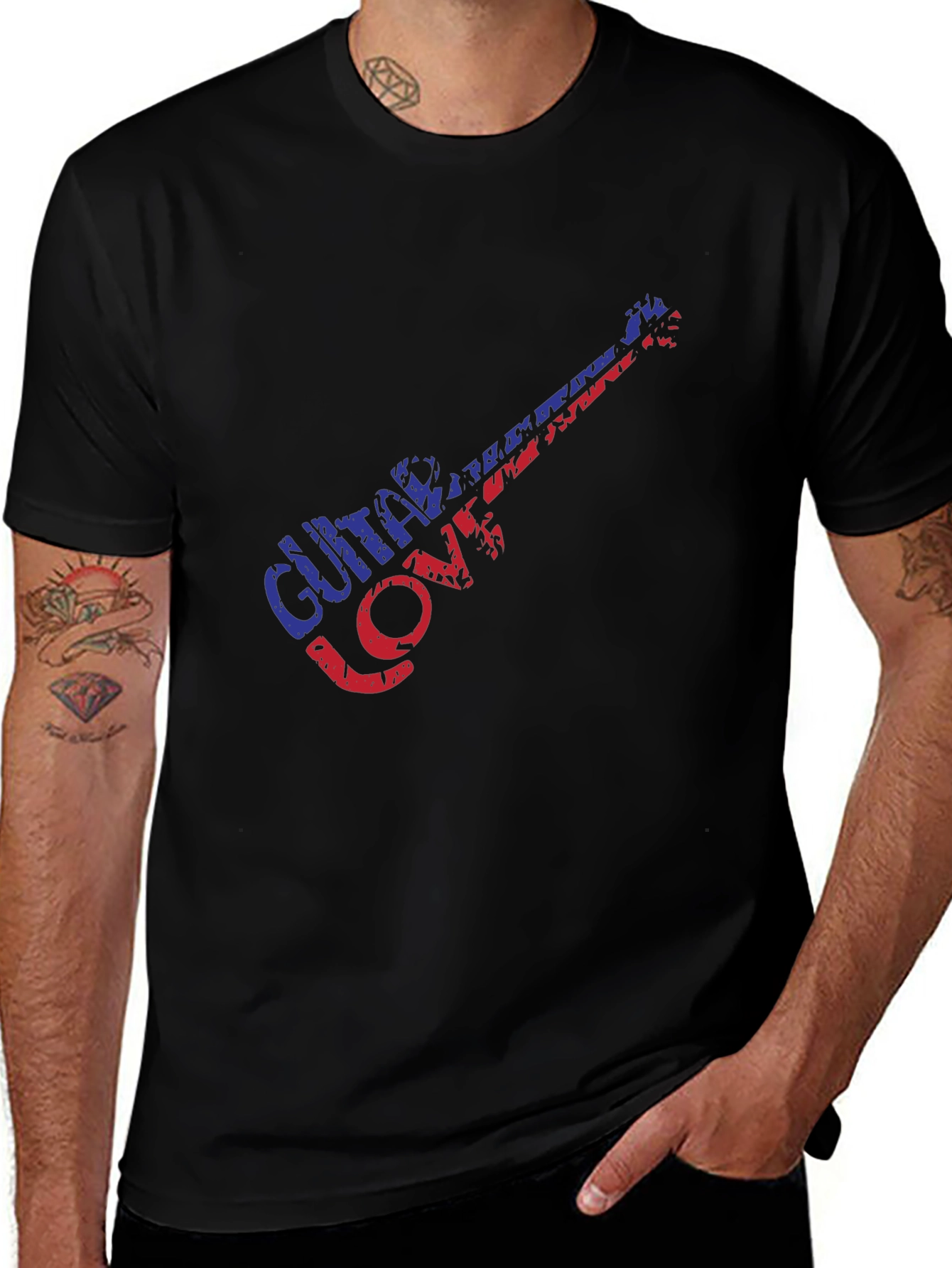 Guitar Love Graphic T-Shirt - Music Lover Tee