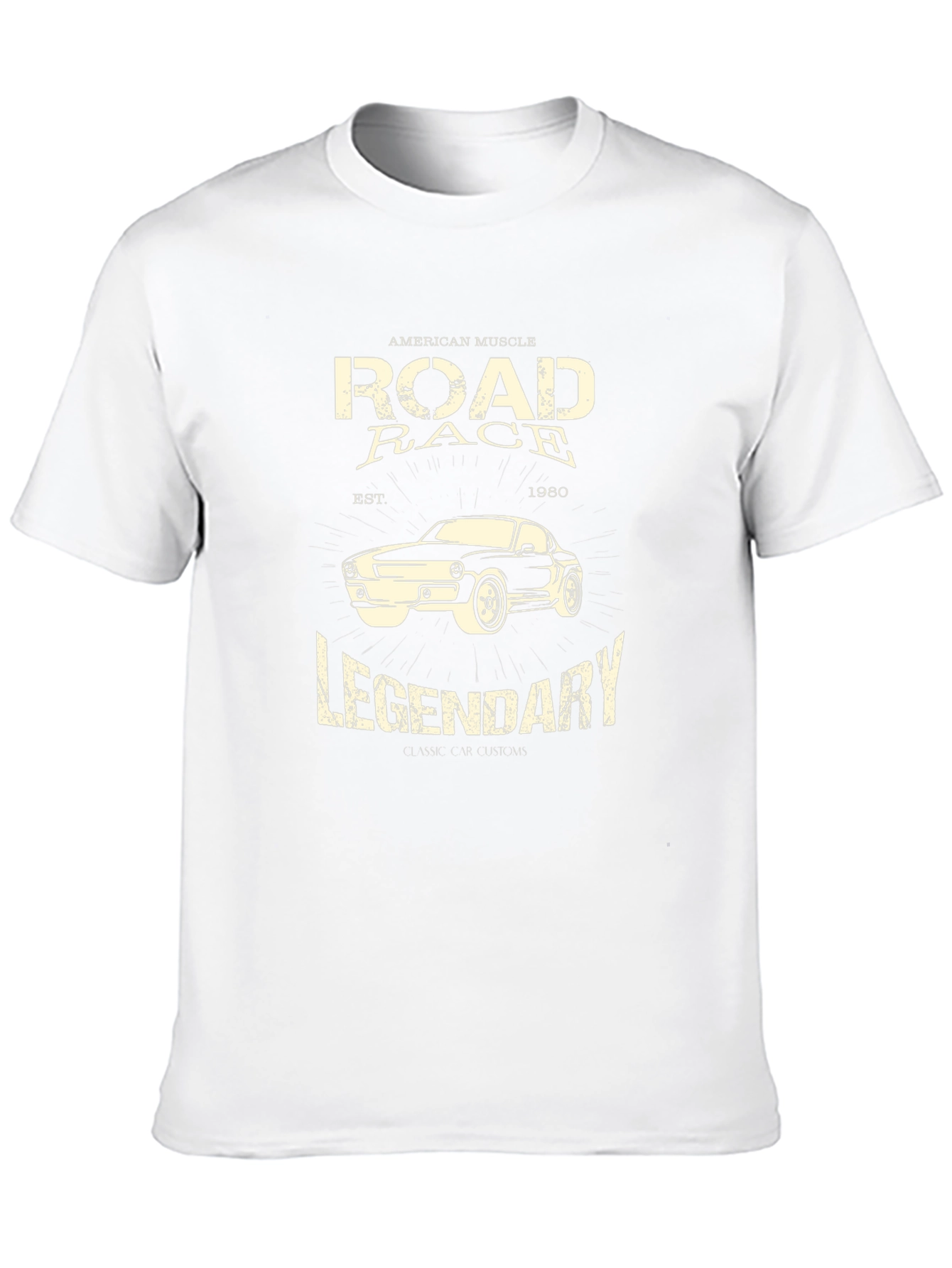 Road Race Legendary T-Shirt - Classic Muscle Car Design