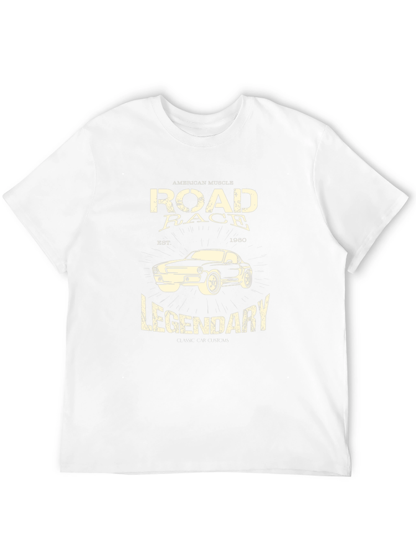 Road Race Legendary T-Shirt - Classic Muscle Car Design