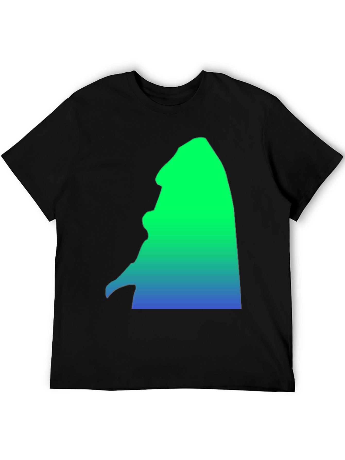 Gradient Silhouette Graphic Tee - Casual Comfort