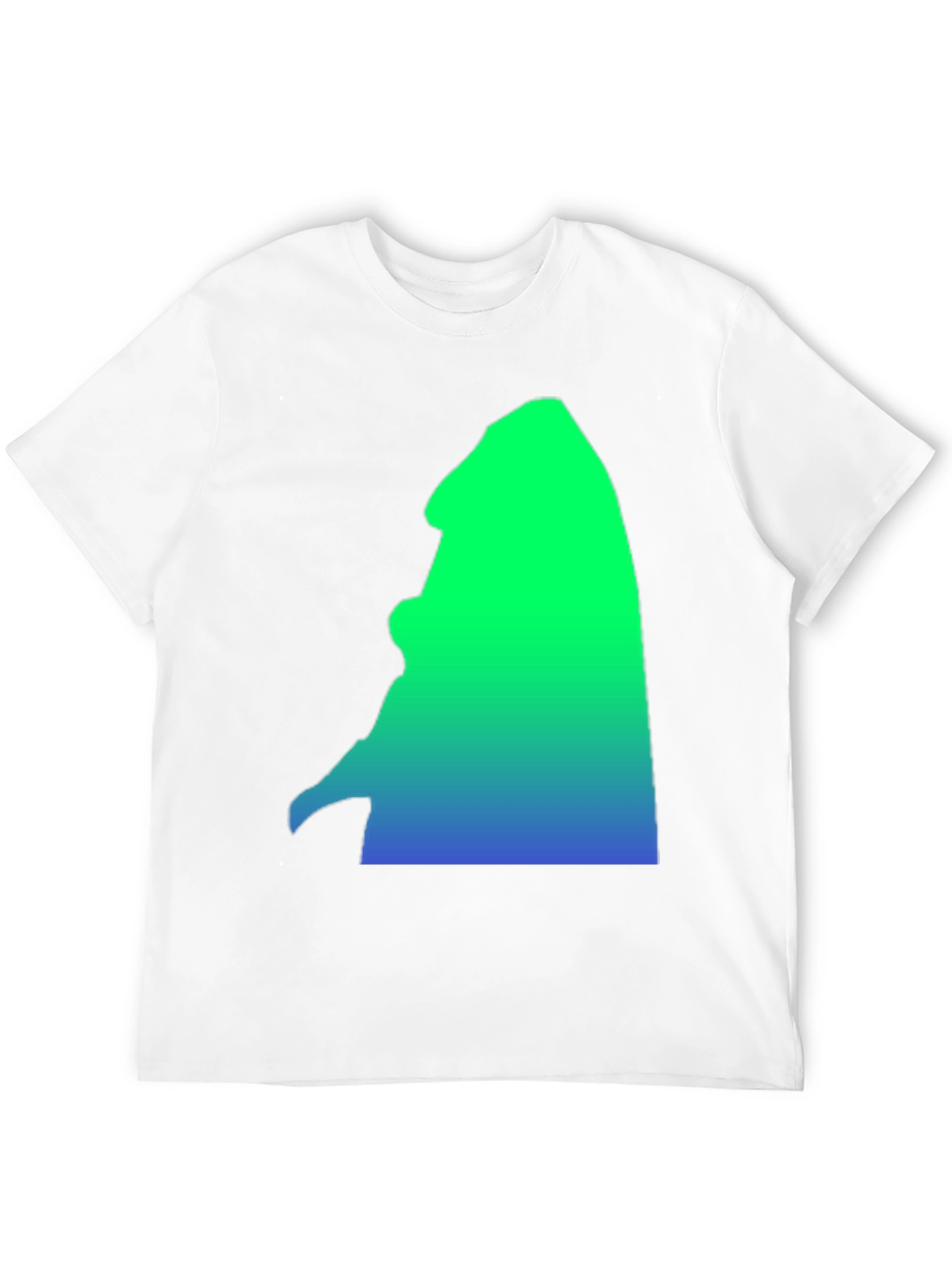 Gradient Silhouette Graphic Tee - Casual Comfort