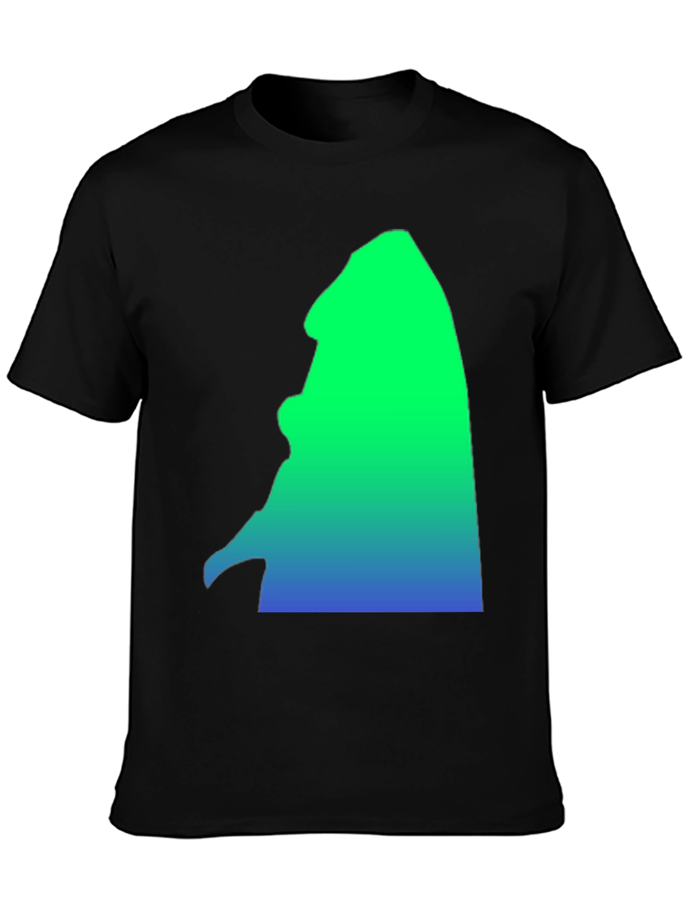 Gradient Silhouette Graphic Tee - Casual Comfort