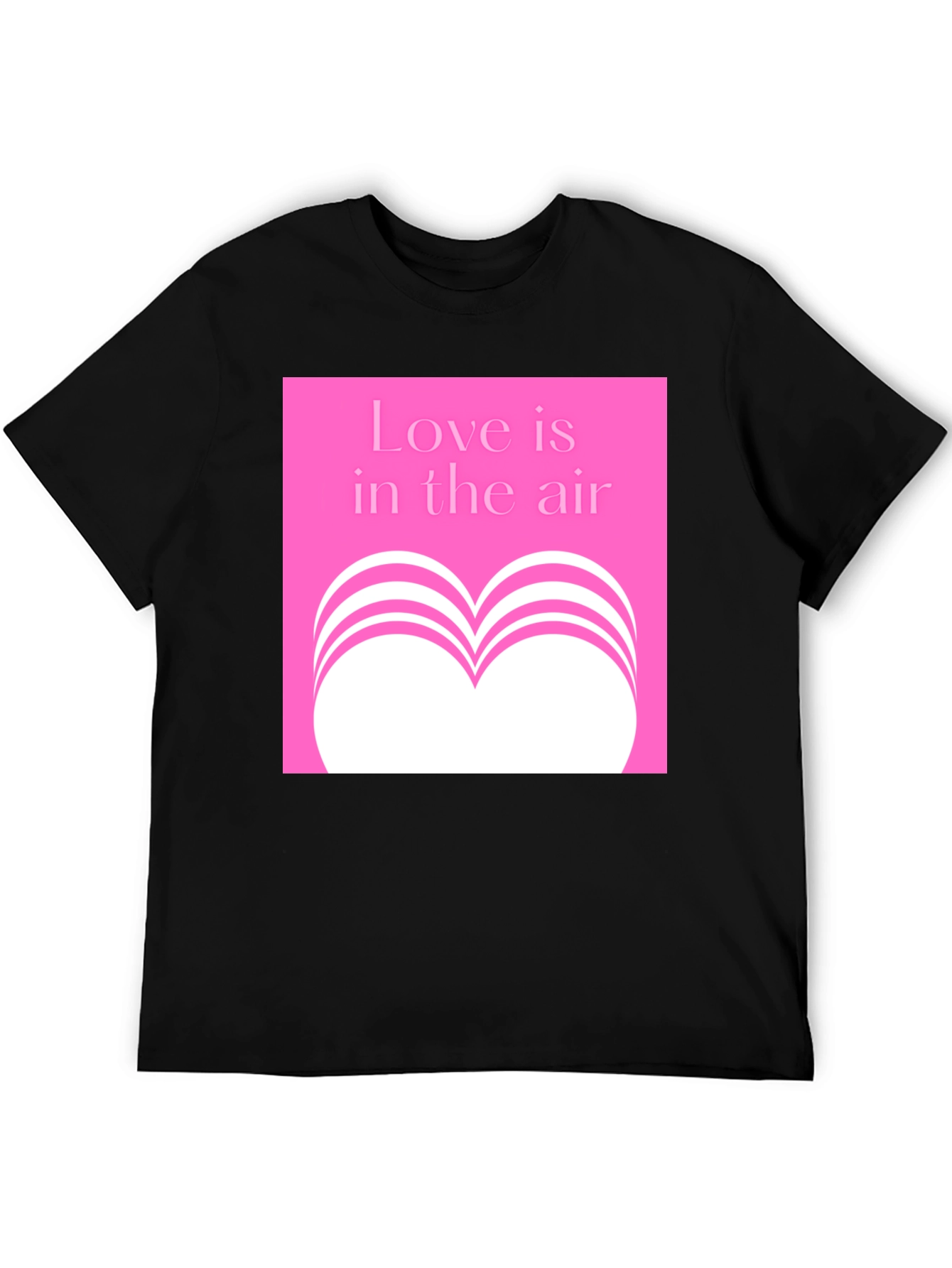 Love is in the Air Pink Graphic T-Shirt