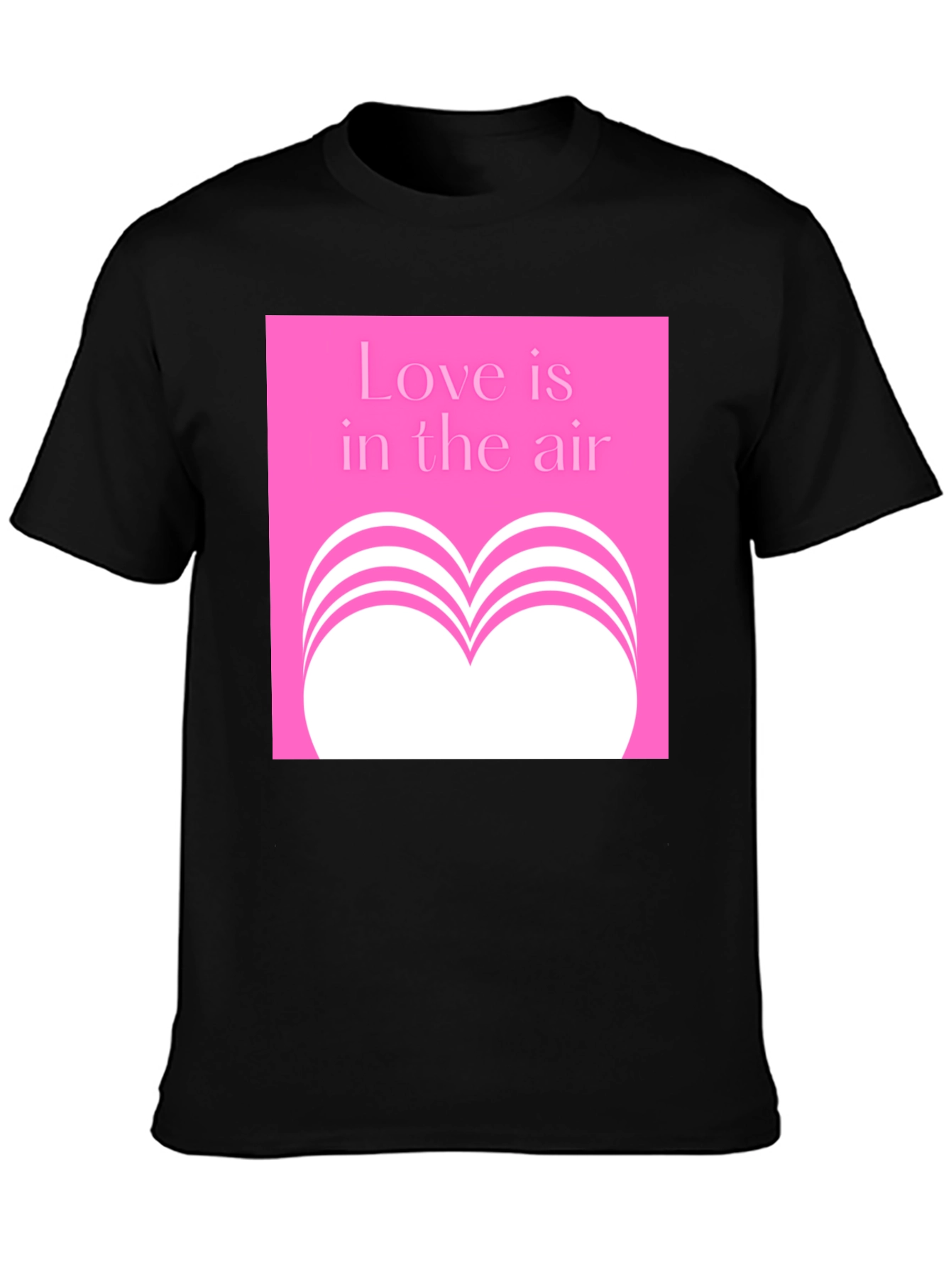 Love is in the Air Pink Graphic T-Shirt