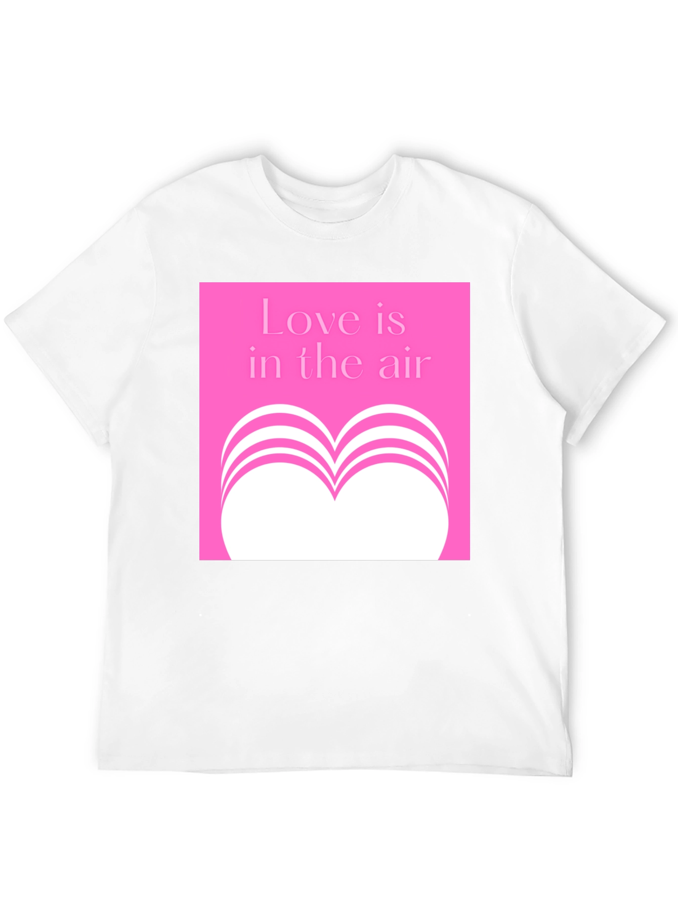 Love is in the Air Pink Graphic T-Shirt