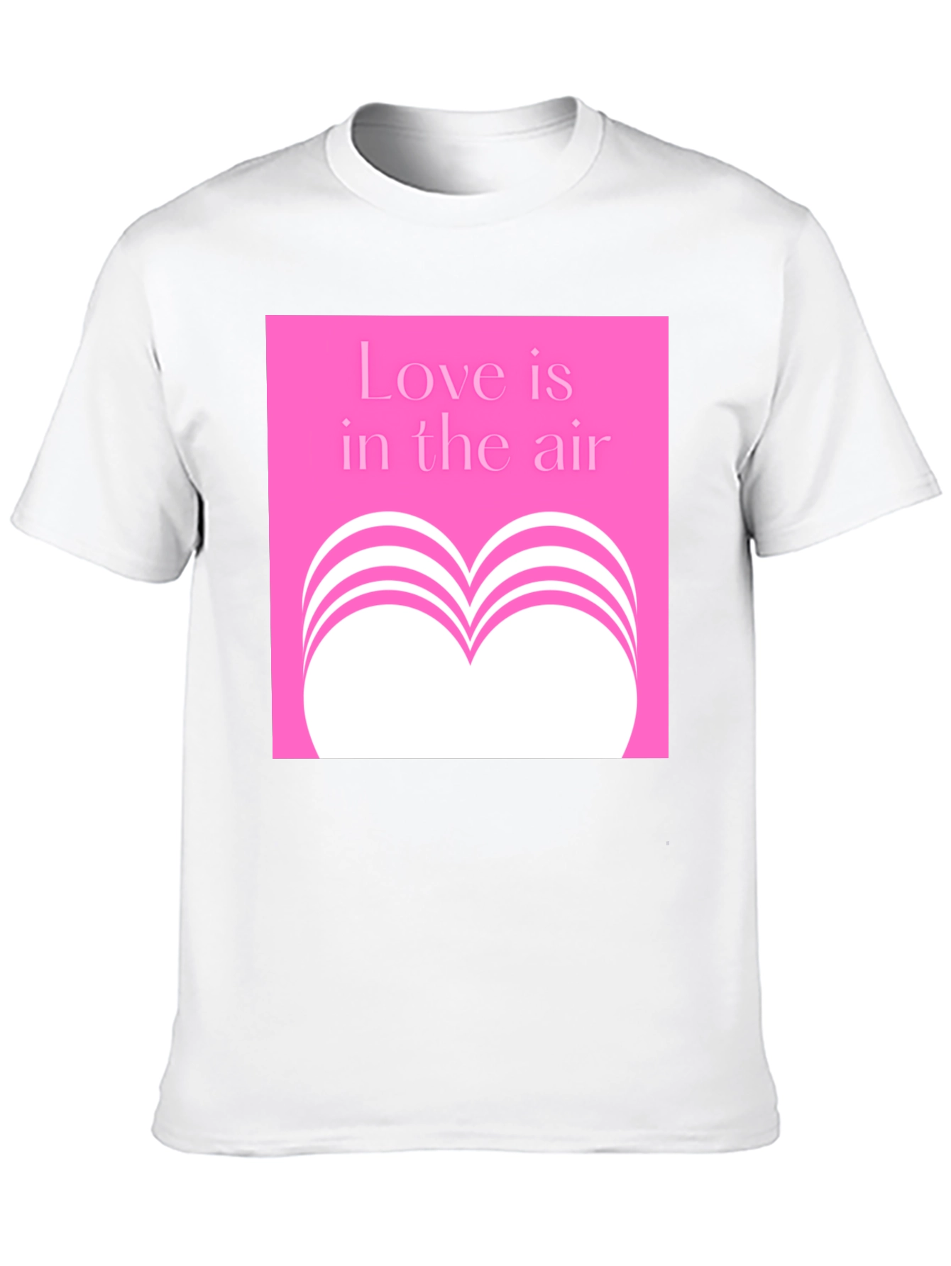 Love is in the Air Pink Graphic T-Shirt