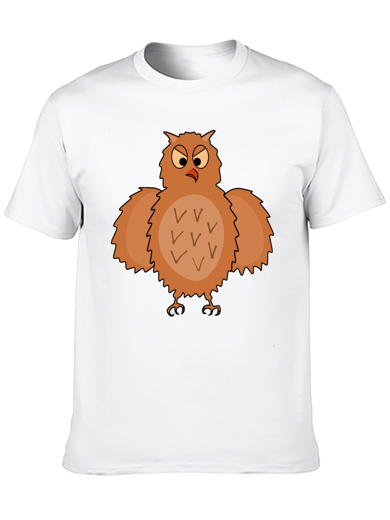Funny Owl Graphic T-Shirt - Black