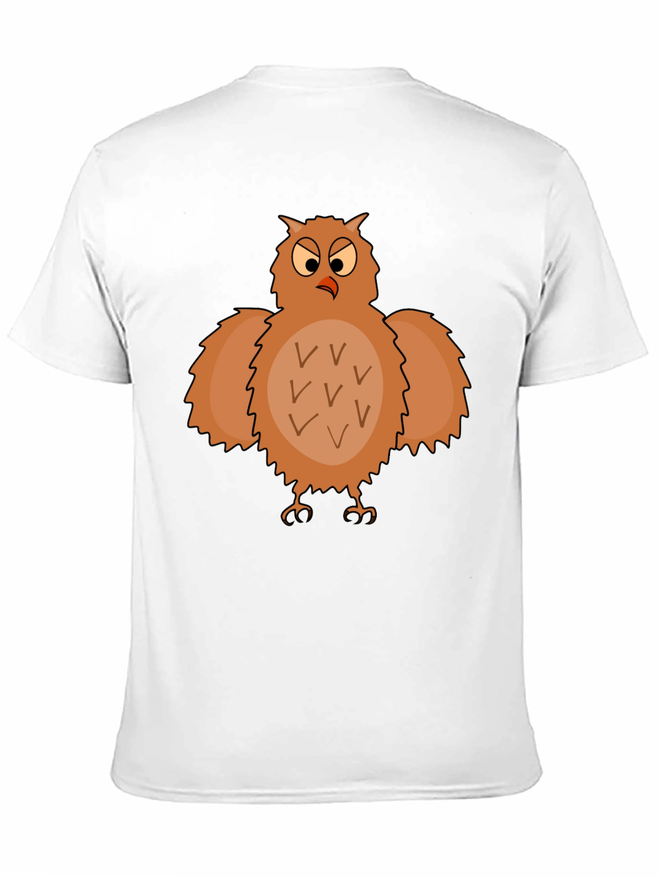 Funny Owl Graphic T-Shirt - Black