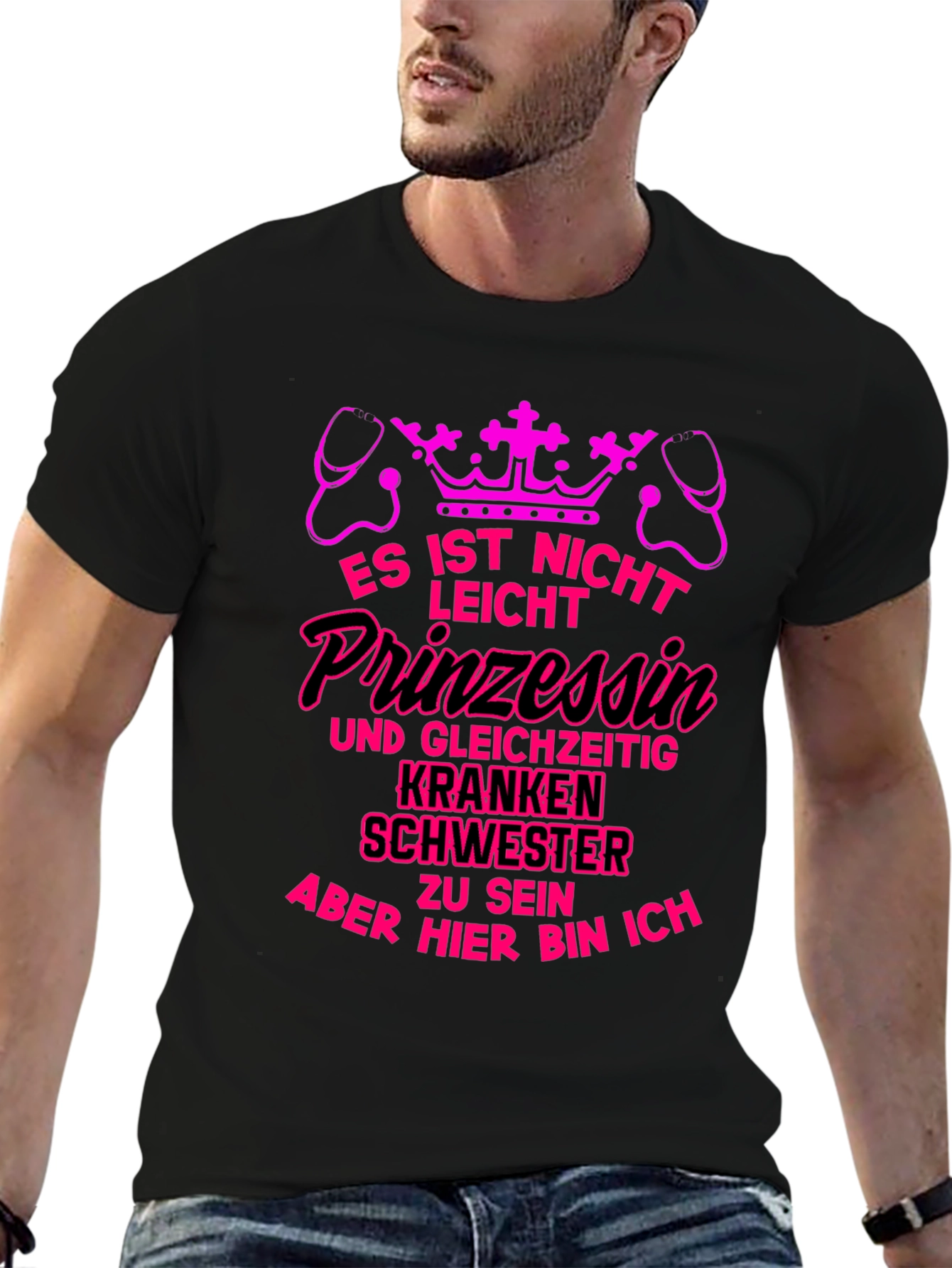 Princess Nurse T-Shirt - Pink Graphic Tee
