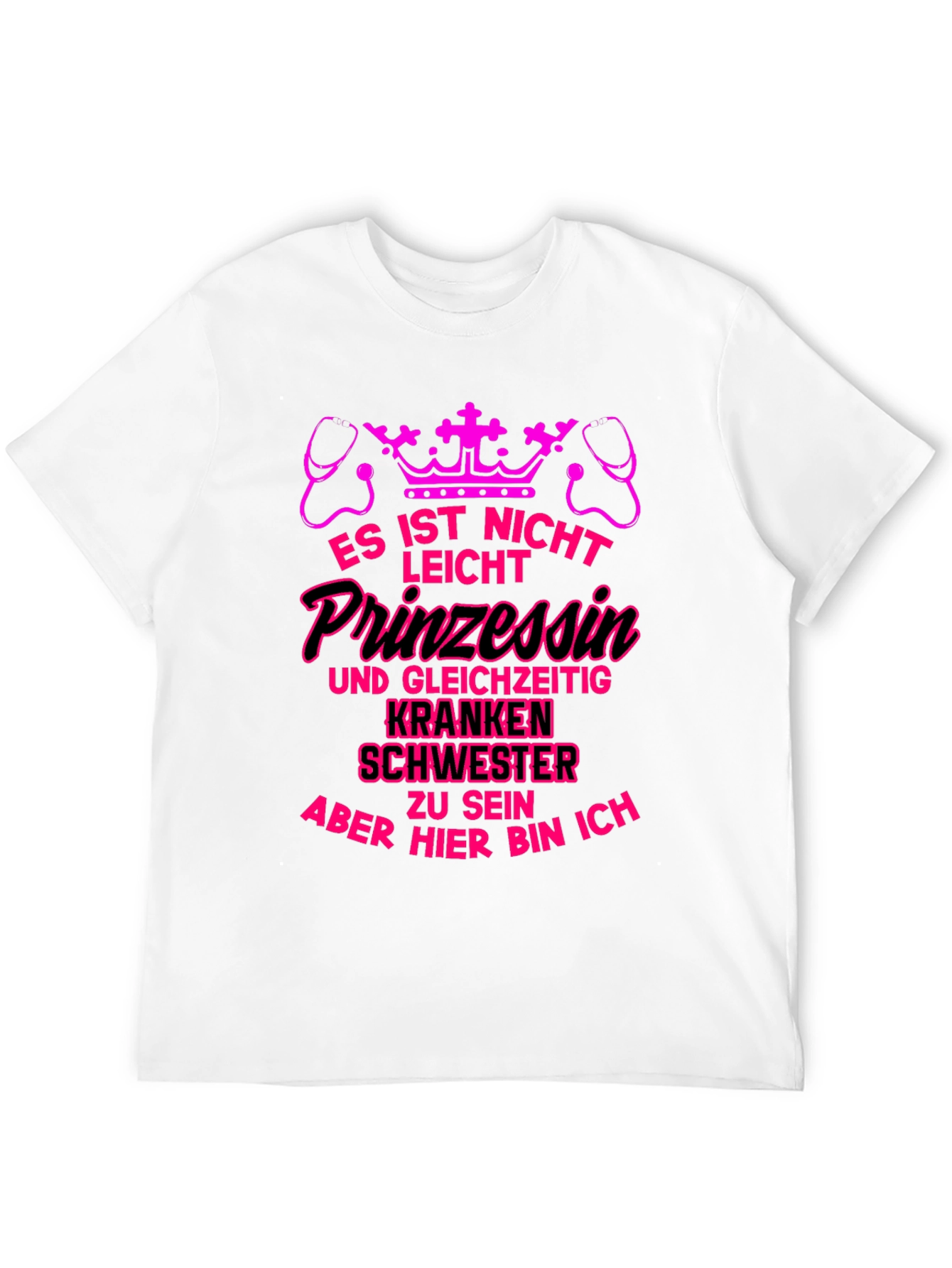Princess Nurse T-Shirt - Pink Graphic Tee