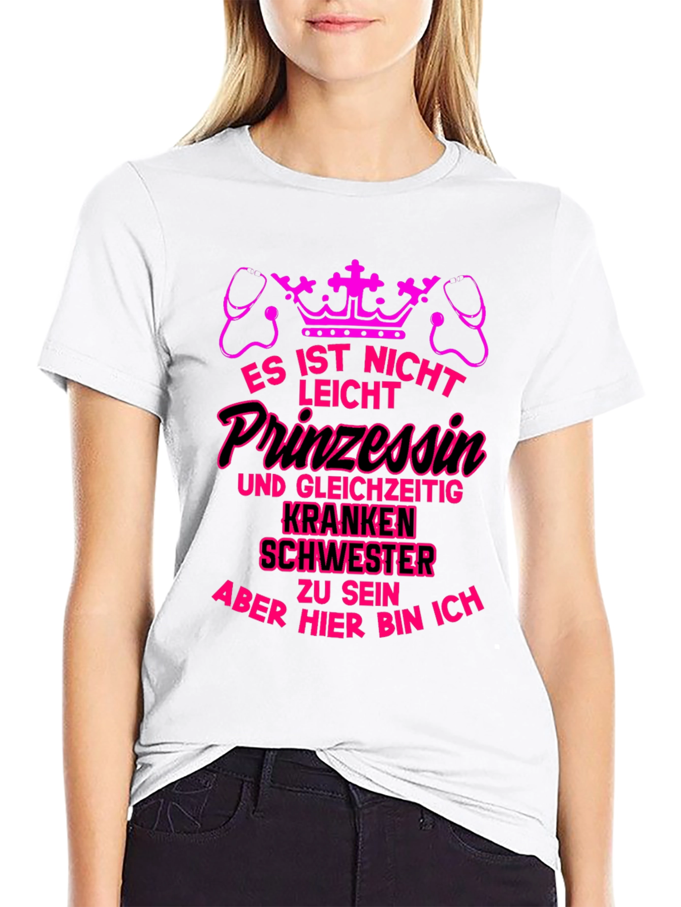 Princess Nurse T-Shirt - Pink Graphic Tee