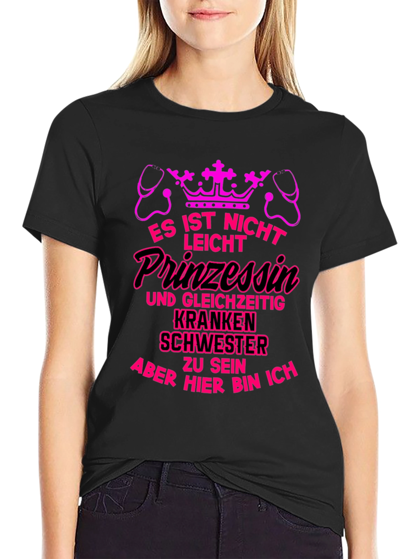 Princess Nurse T-Shirt - Pink Graphic Tee