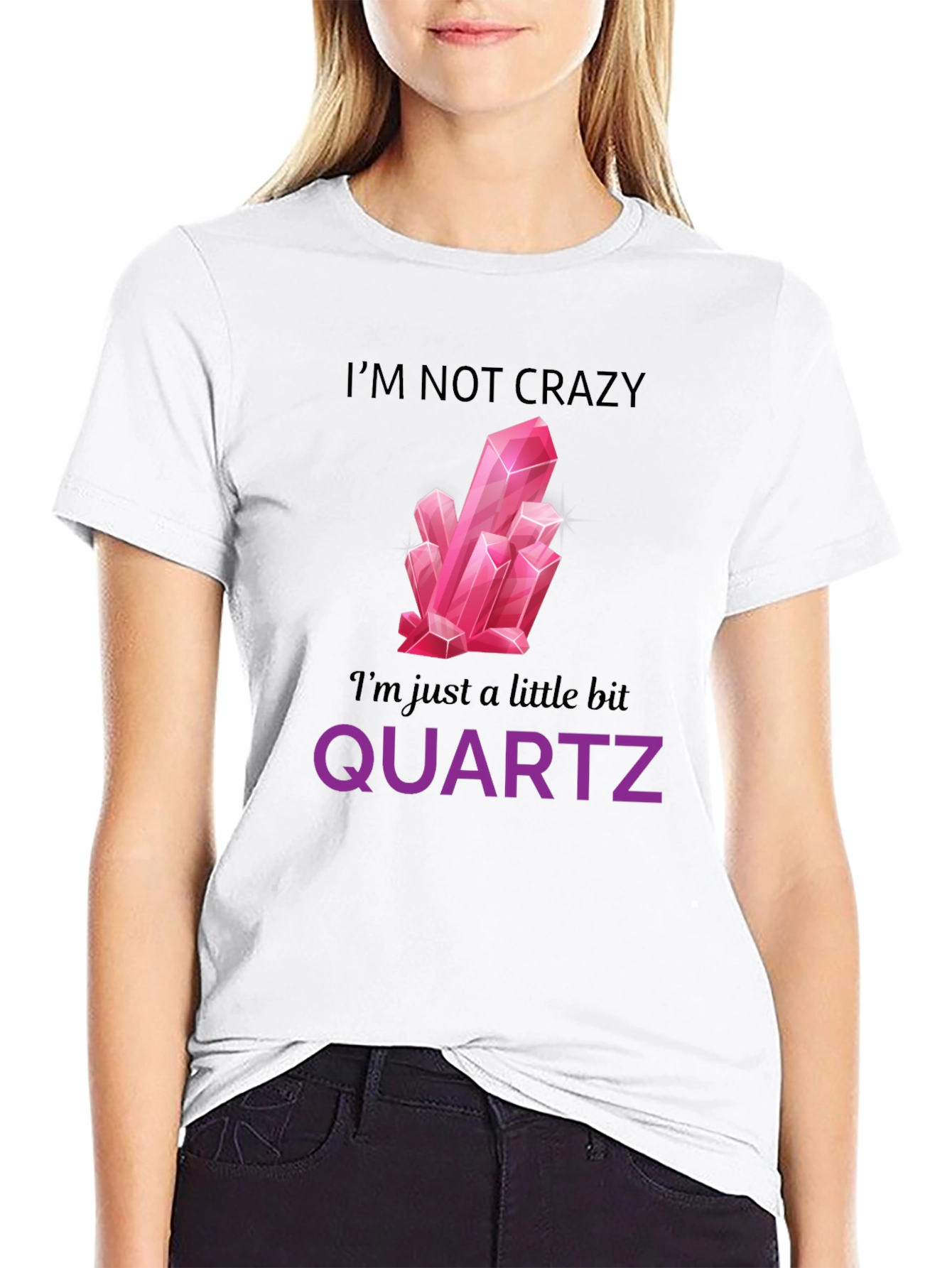 Funny Quartz Crystal Graphic T-Shirt