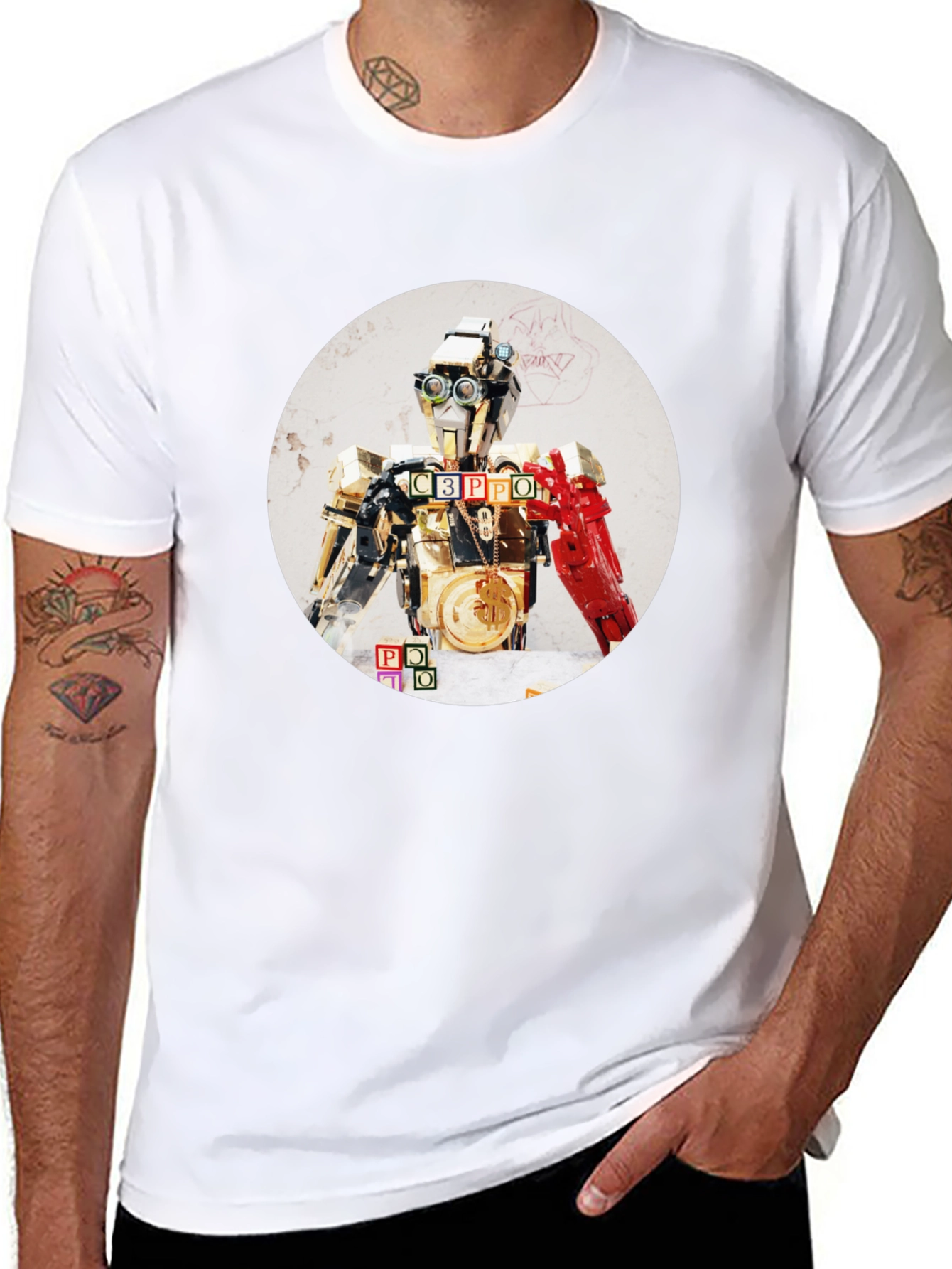 Robot T-Shirt - C3PPO Parody