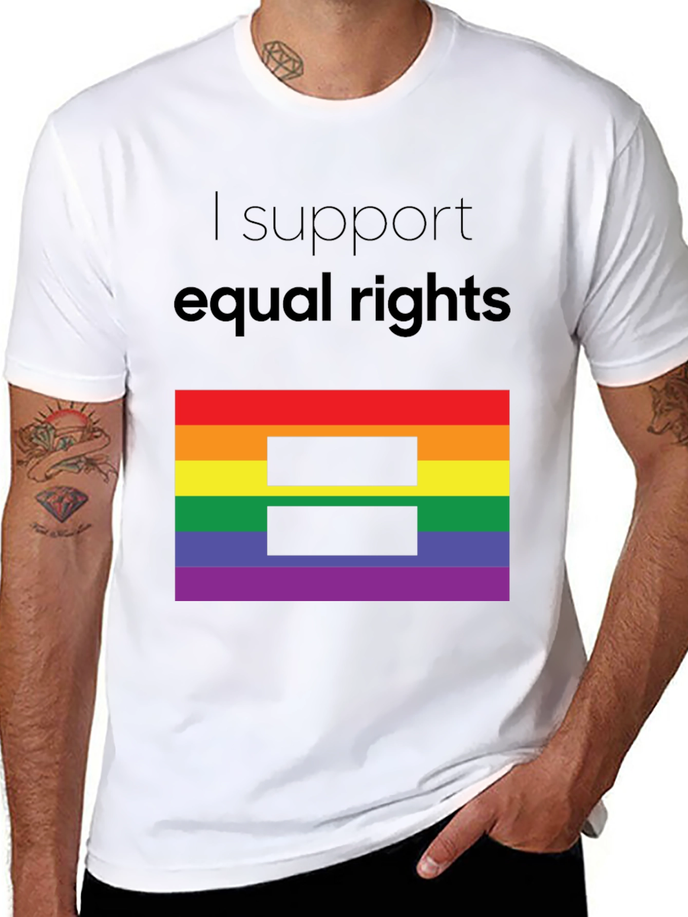 Equality T-Shirt LGBTQ+ Pride Tee Equal Rights Apparel