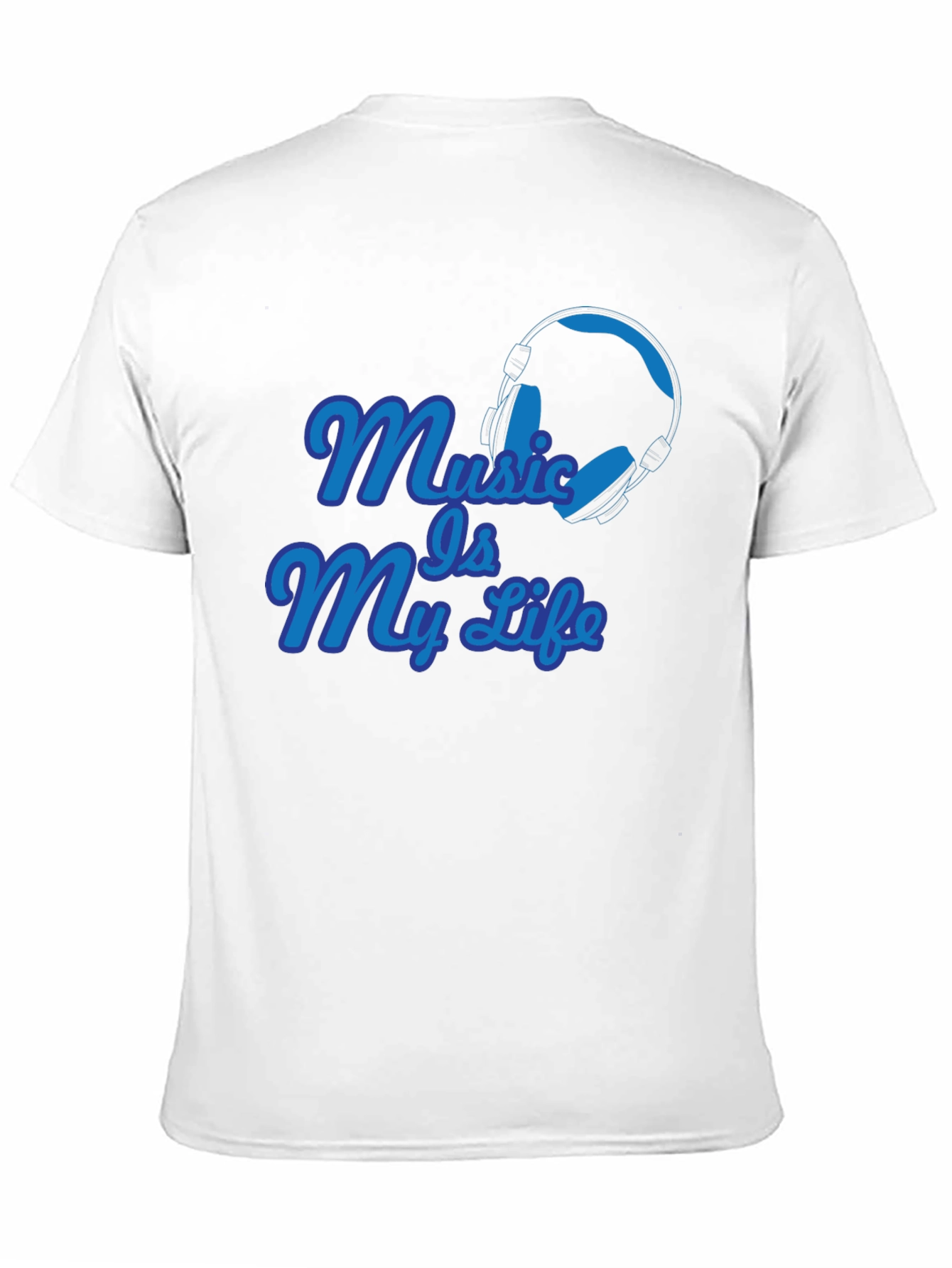 Music Is My Life Graphic T-Shirt - Black