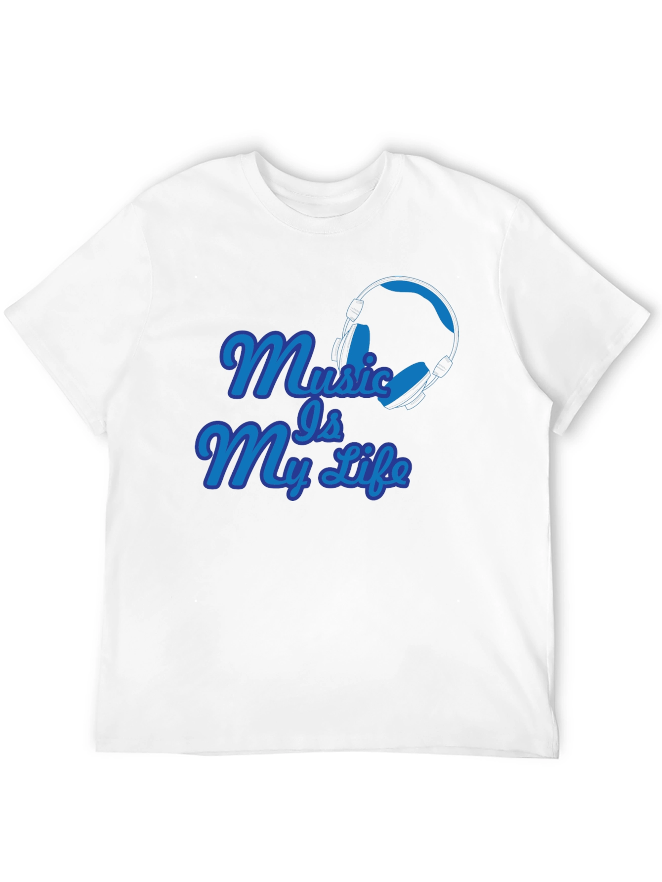 Music Is My Life Graphic T-Shirt - Black