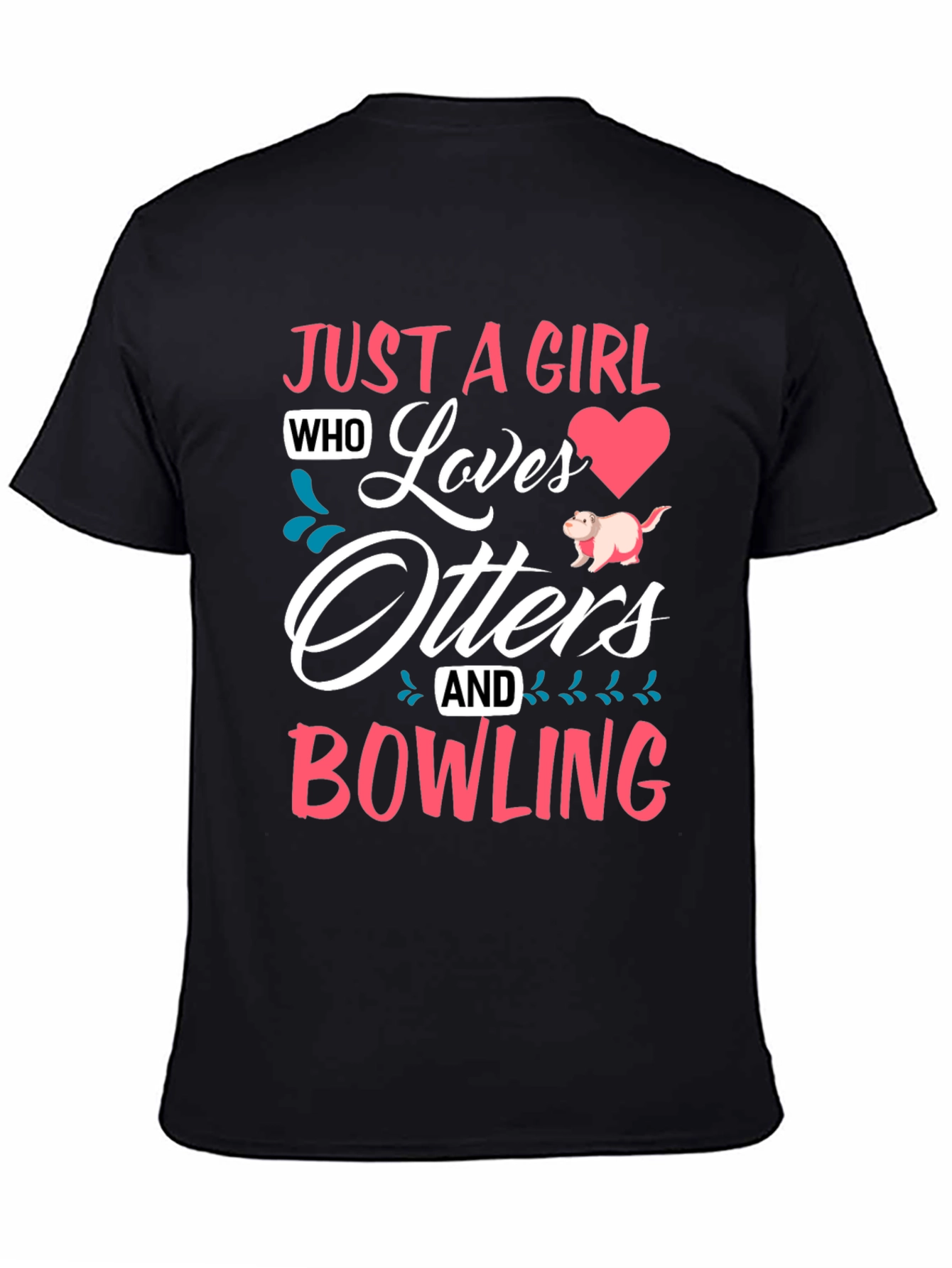 Otters and Bowling Graphic T-Shirt