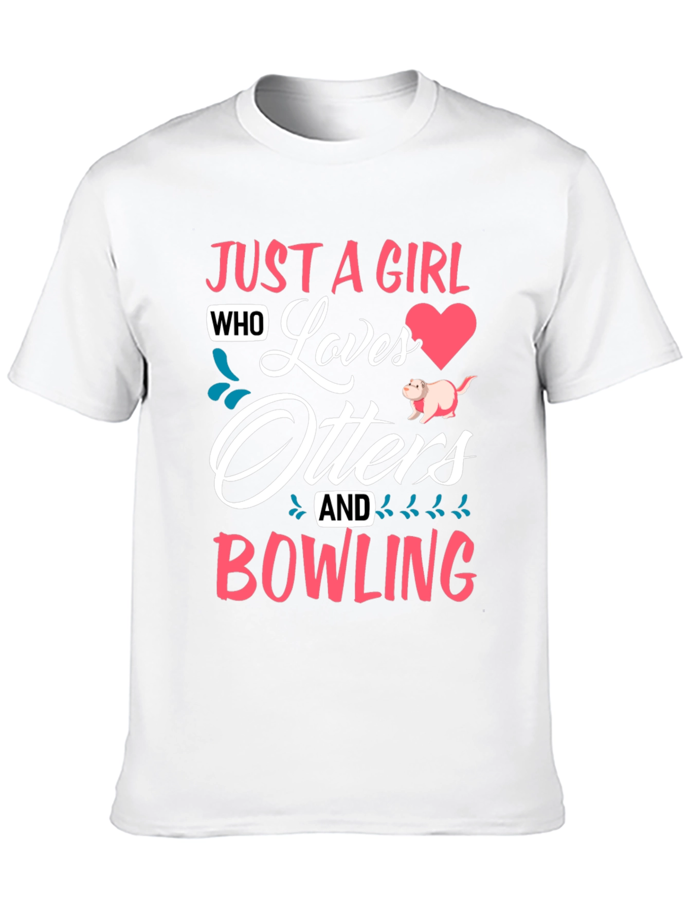 Otters and Bowling Graphic T-Shirt