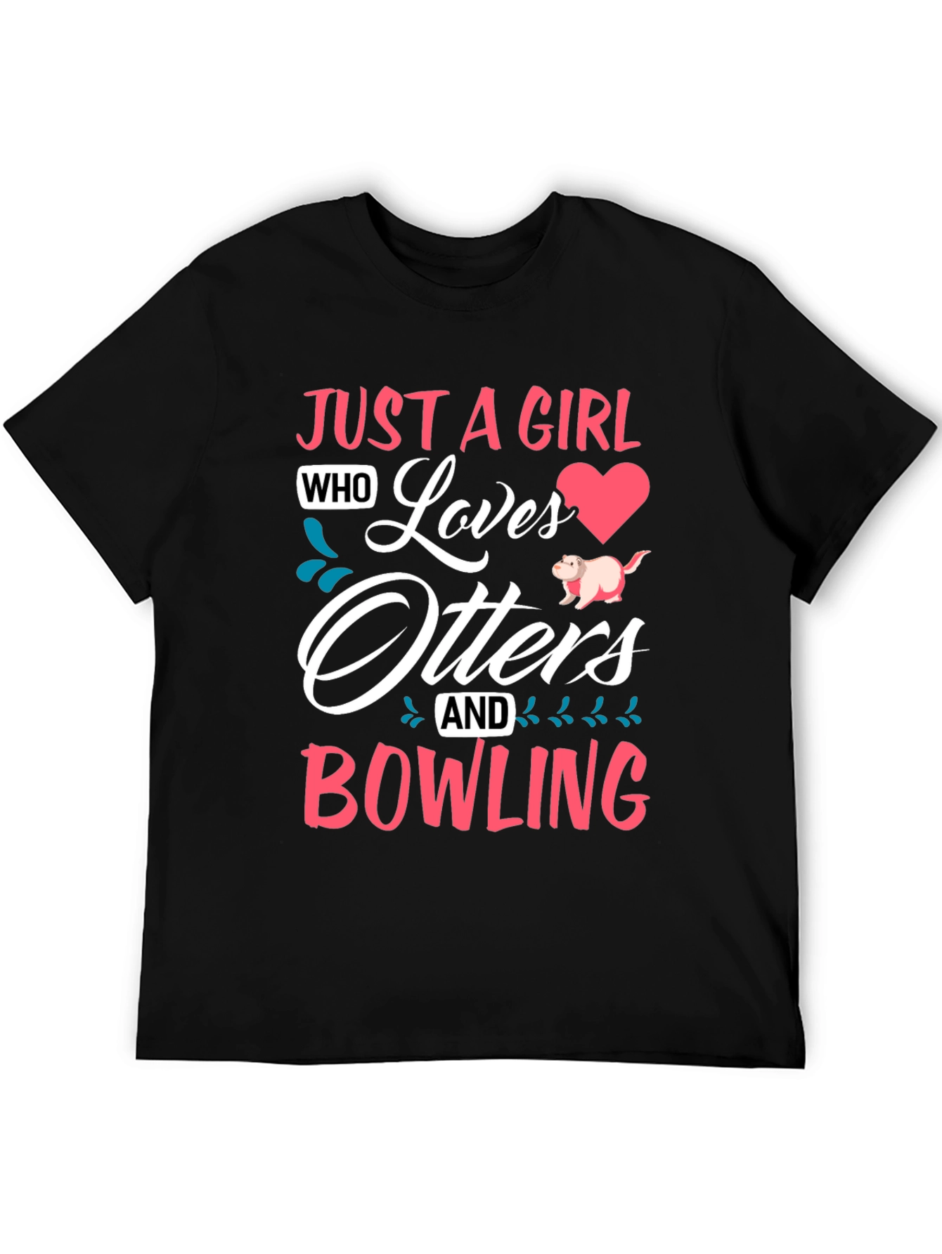 Otters and Bowling Graphic T-Shirt