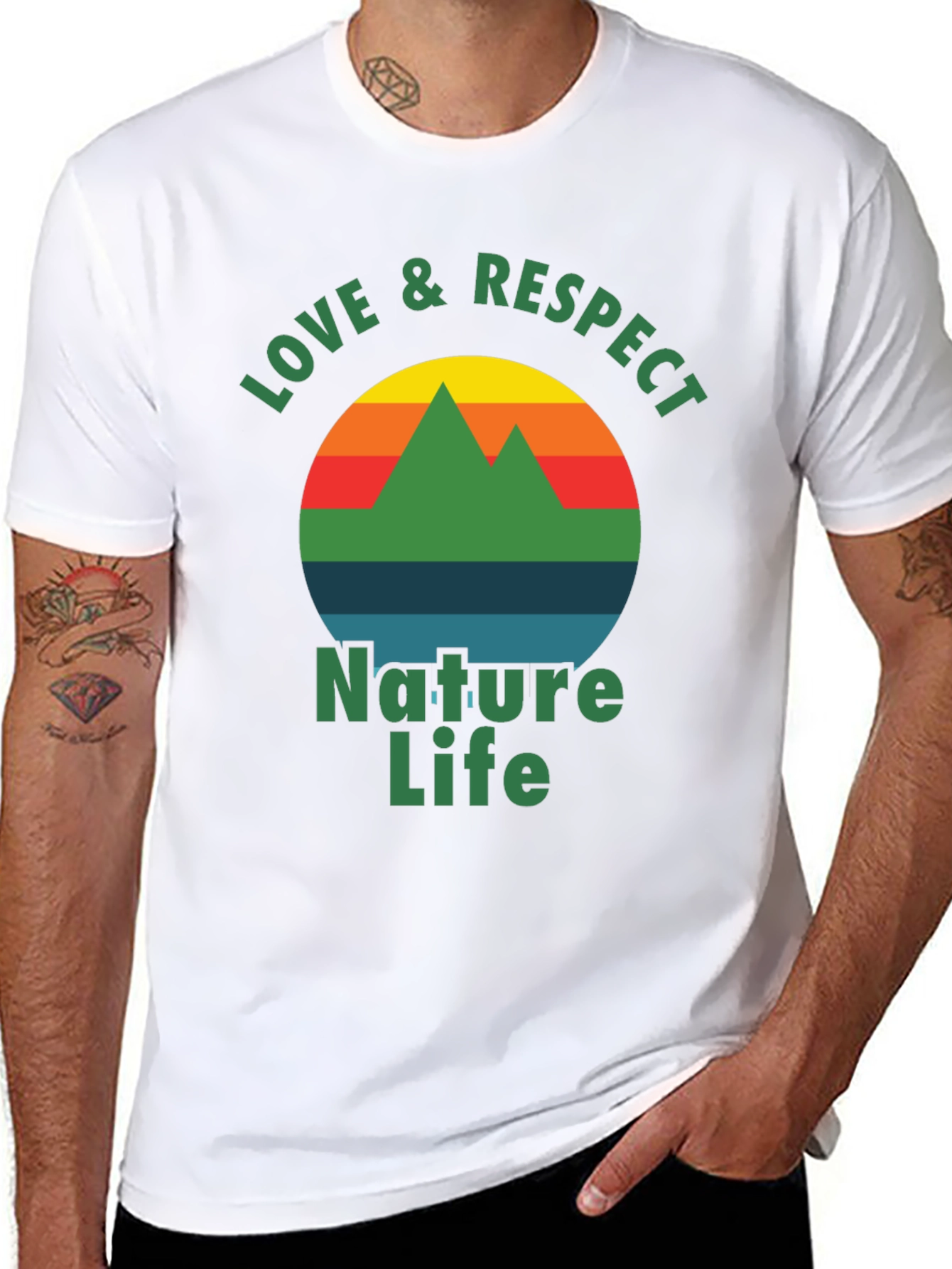 Nature Life Graphic Tee - Love & Respect