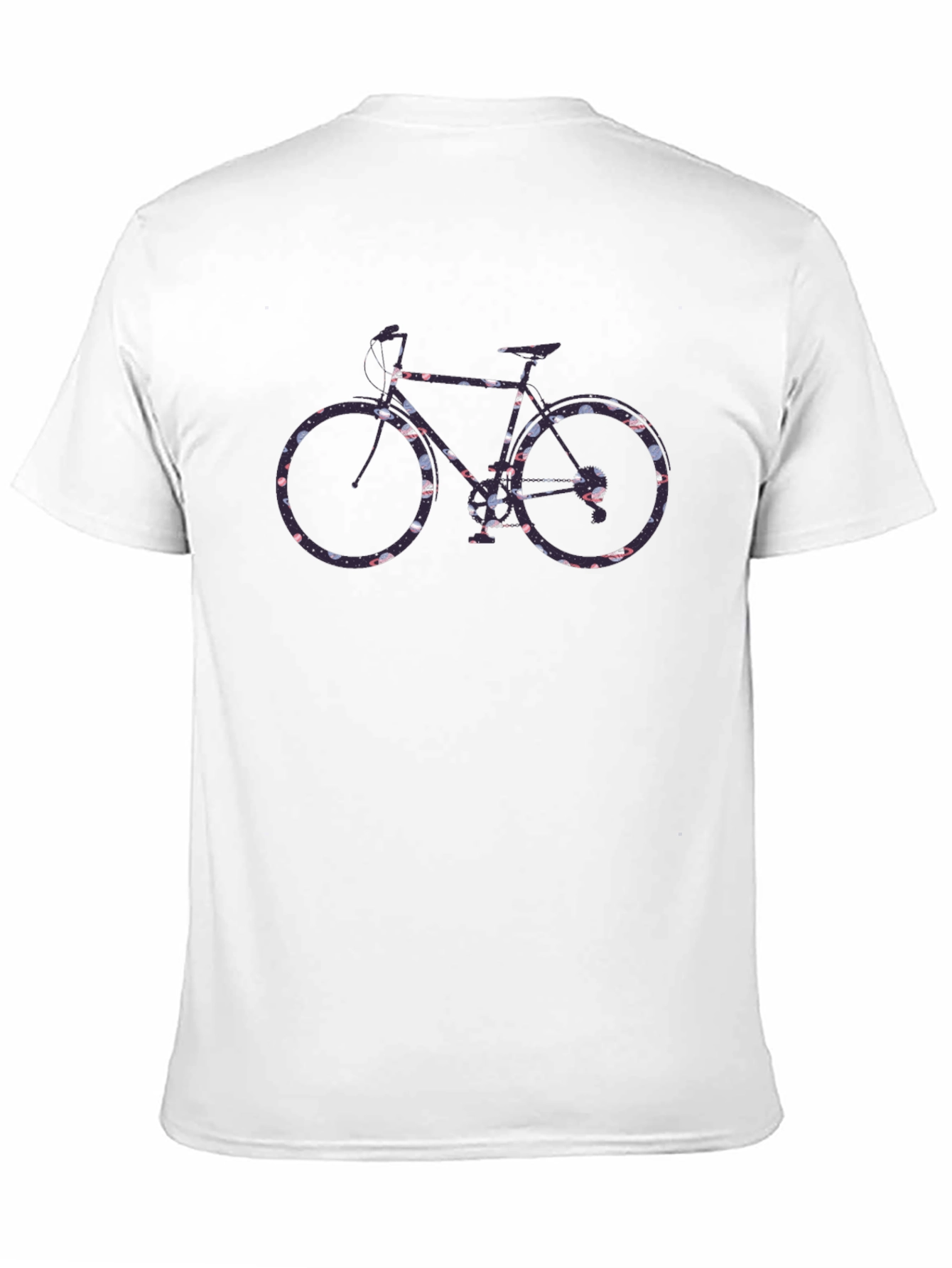 Floral Bicycle Graphic Tee - Black