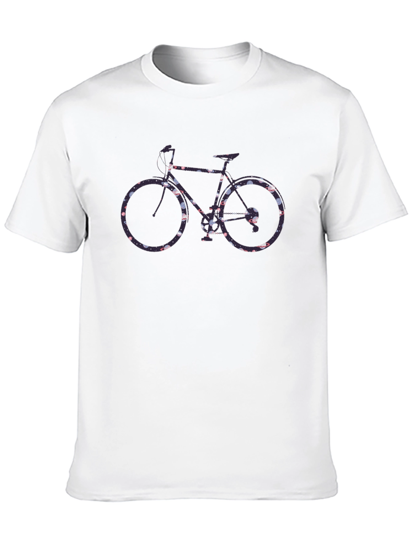 Floral Bicycle Graphic Tee - Black
