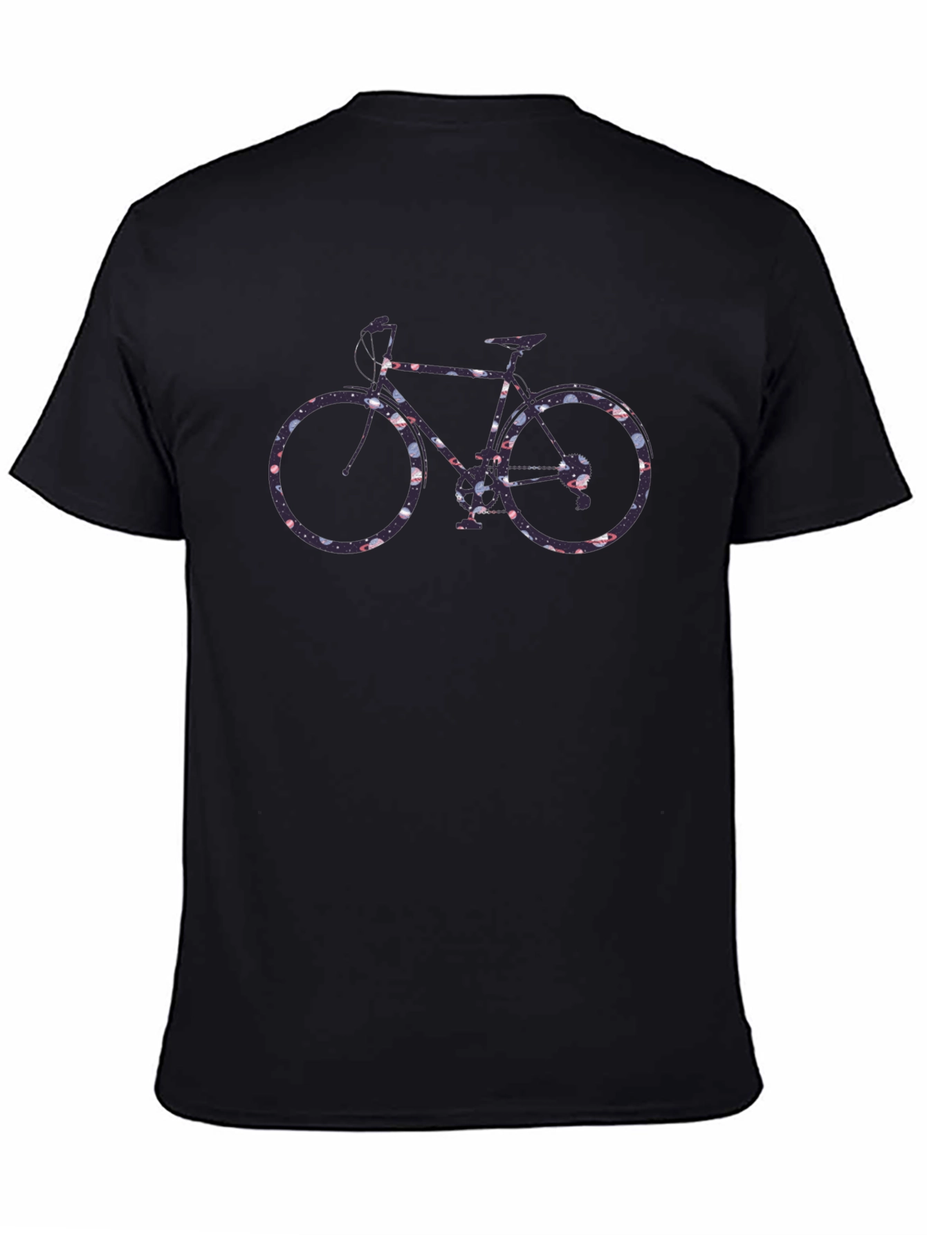 Floral Bicycle Graphic Tee - Black