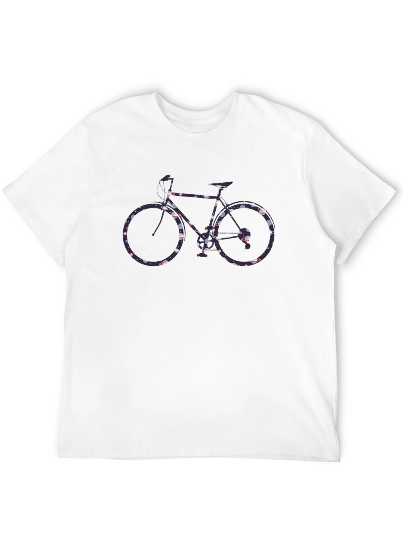 Floral Bicycle Graphic Tee - Black