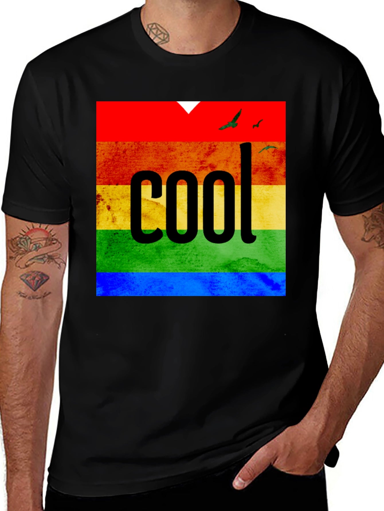 Cool Rainbow Pride Graphic T-Shirt