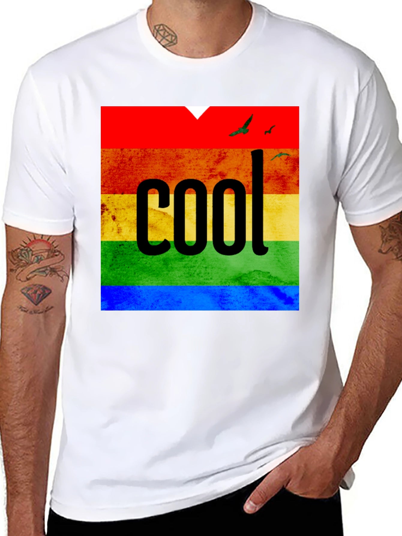 Cool Rainbow Pride Graphic T-Shirt
