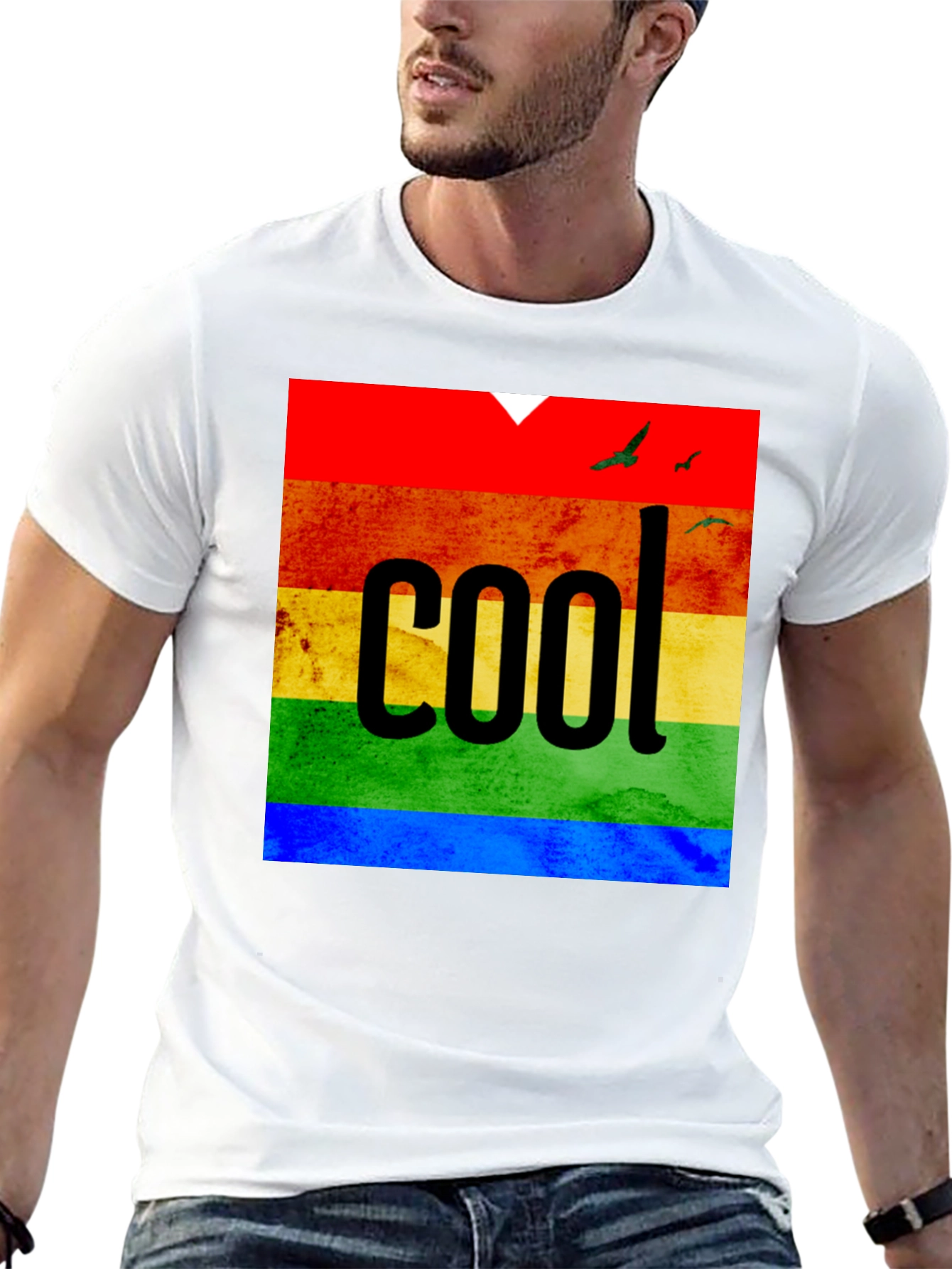 Cool Rainbow Pride Graphic T-Shirt