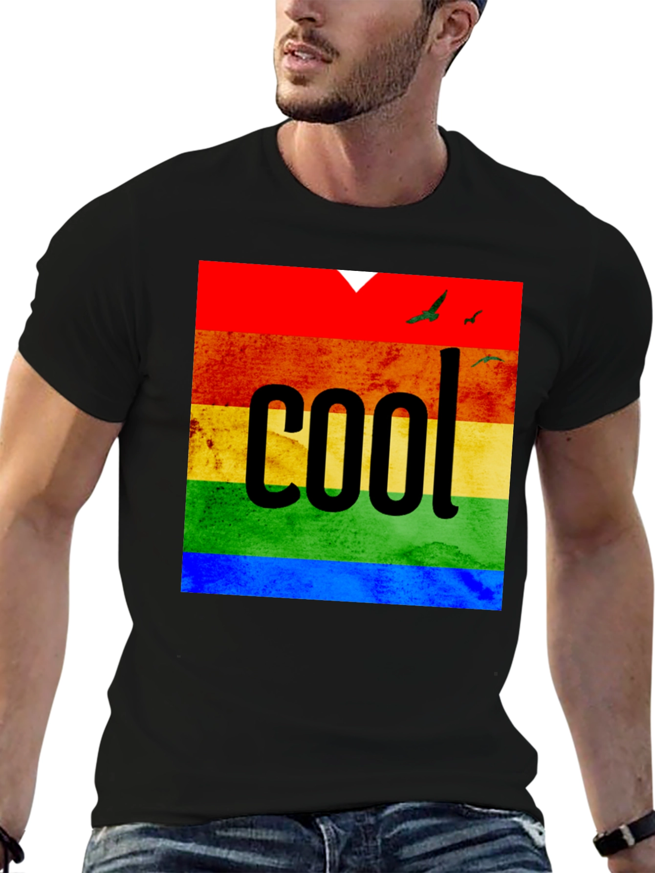 Cool Rainbow Pride Graphic T-Shirt