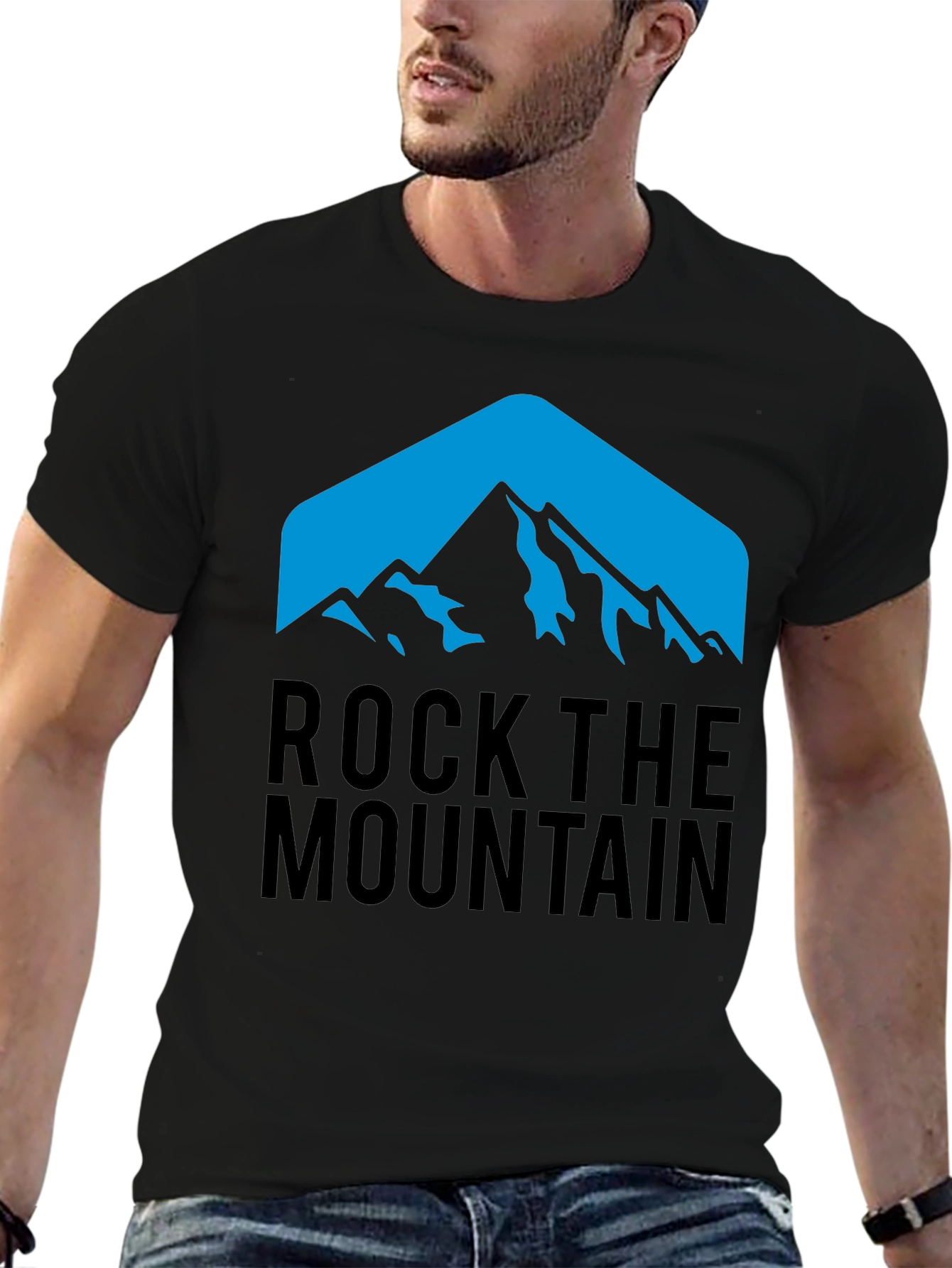 Rock the Mountain Graphic Tee - Black