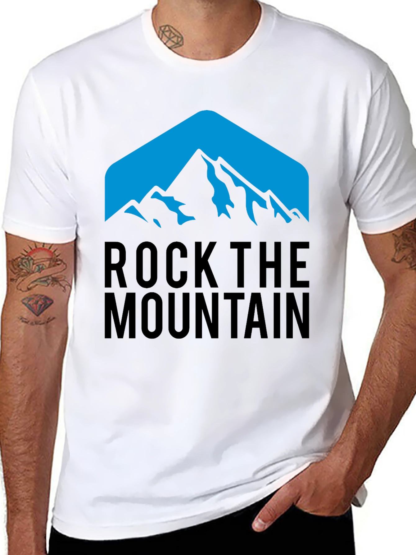 Rock the Mountain Graphic Tee - Black