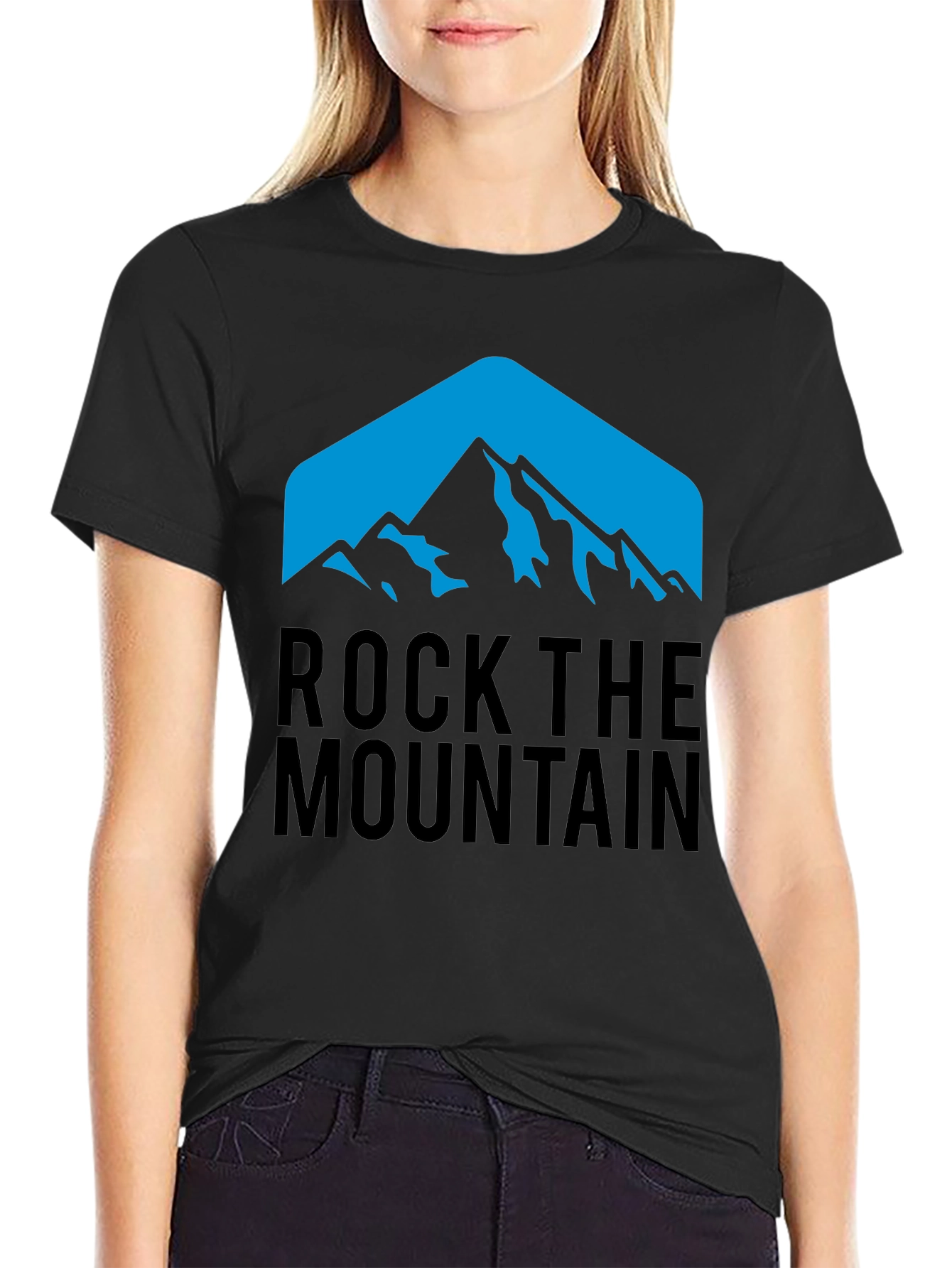 Rock the Mountain Graphic Tee - Black