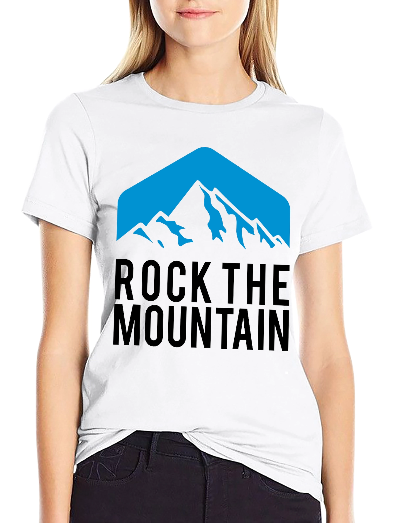 Rock the Mountain Graphic Tee - Black