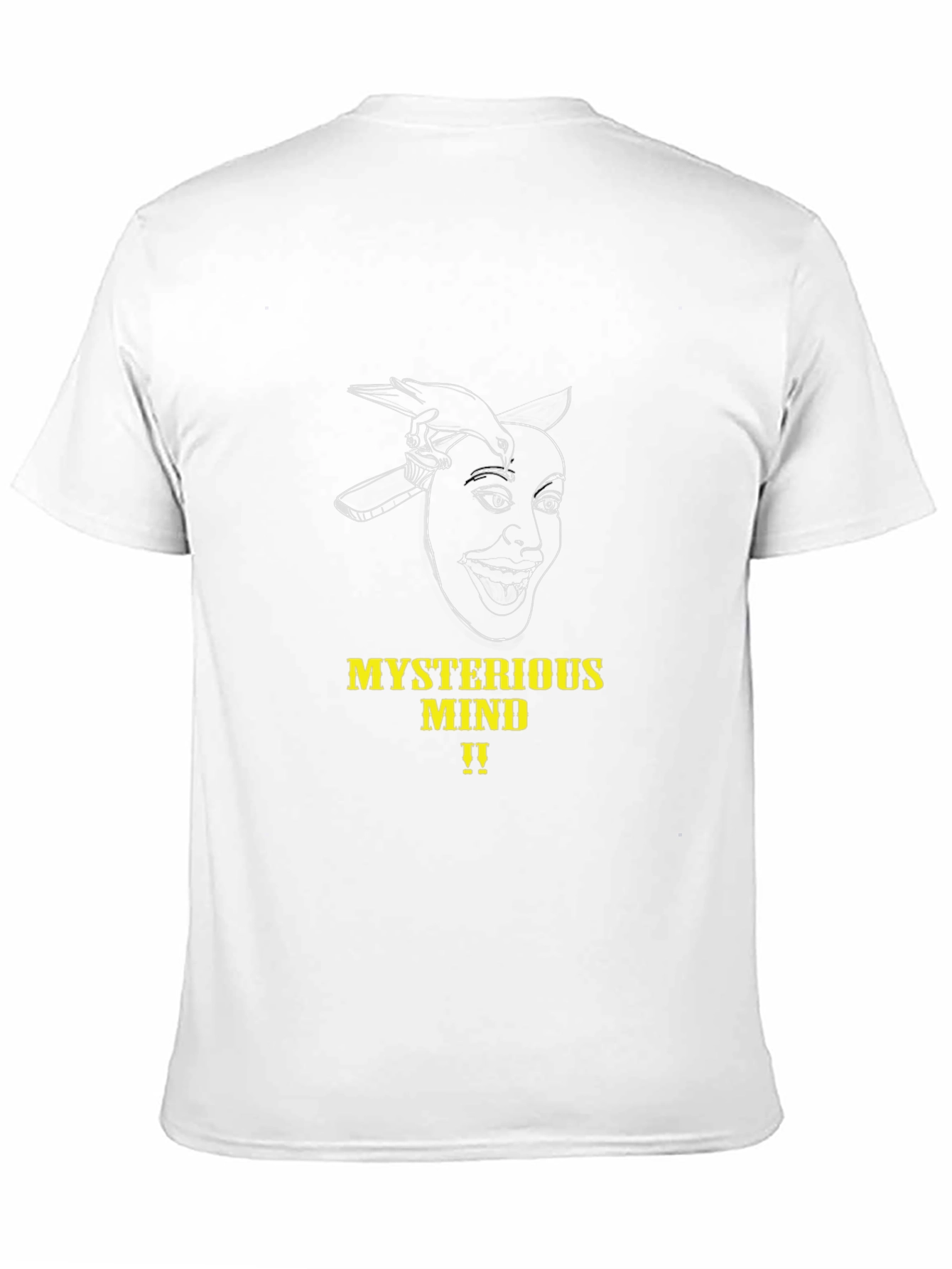 Mysterious Mind Graphic Tee - Black Unisex T-Shirt