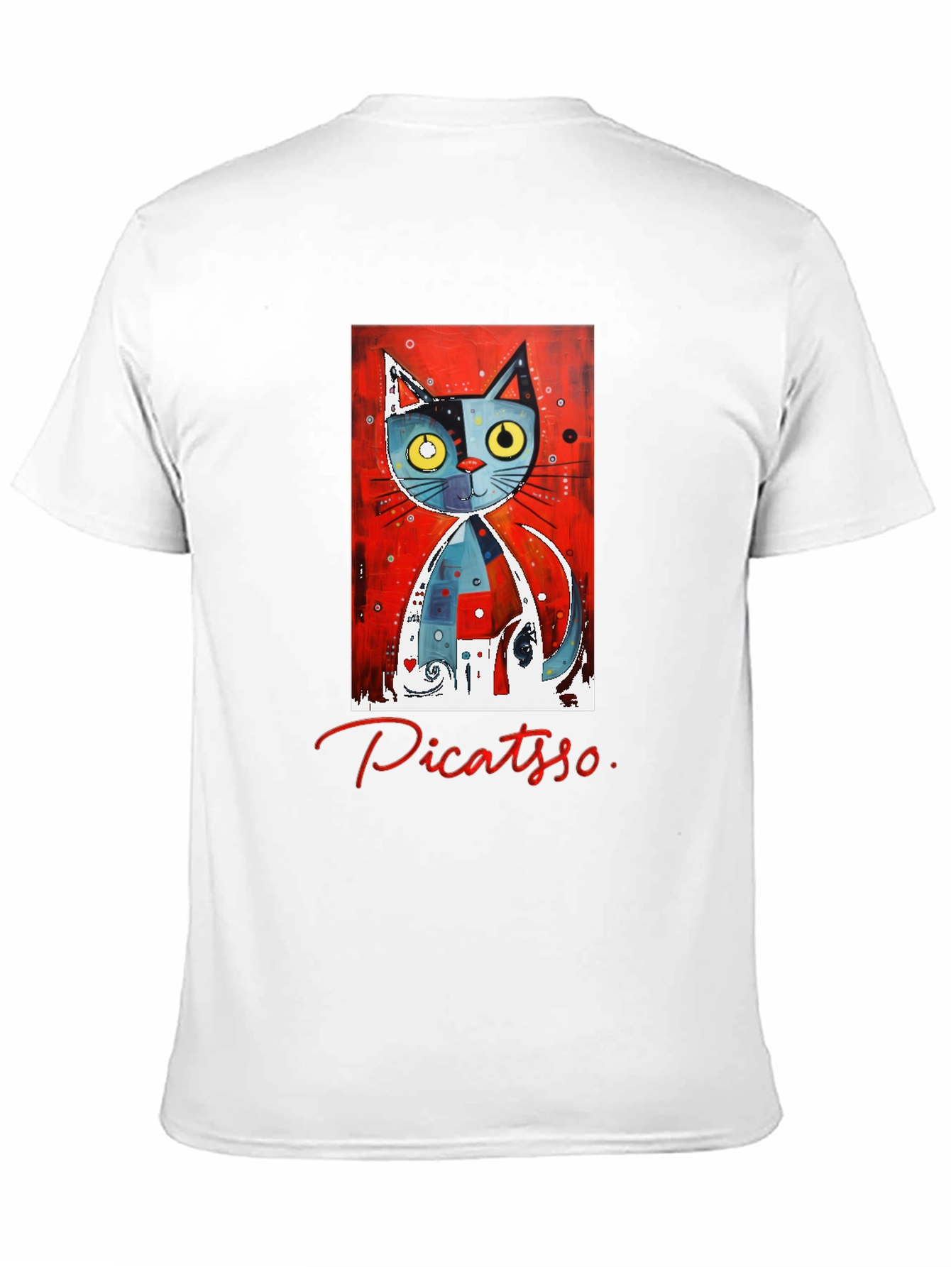 Picatso Cat Art T-Shirt - Unique Design