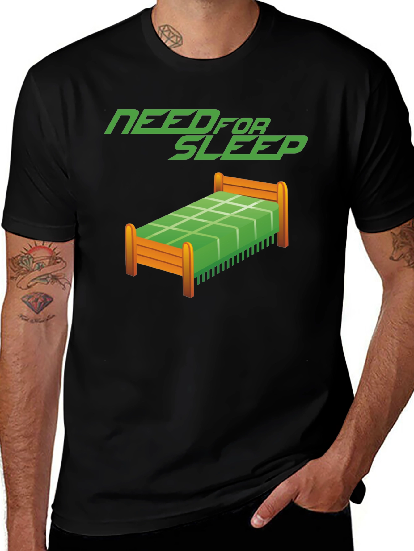 Need for Sleep Black T-Shirt