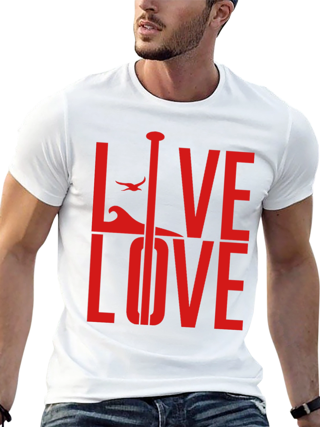 Live Love Paddle Graphic T-Shirt
