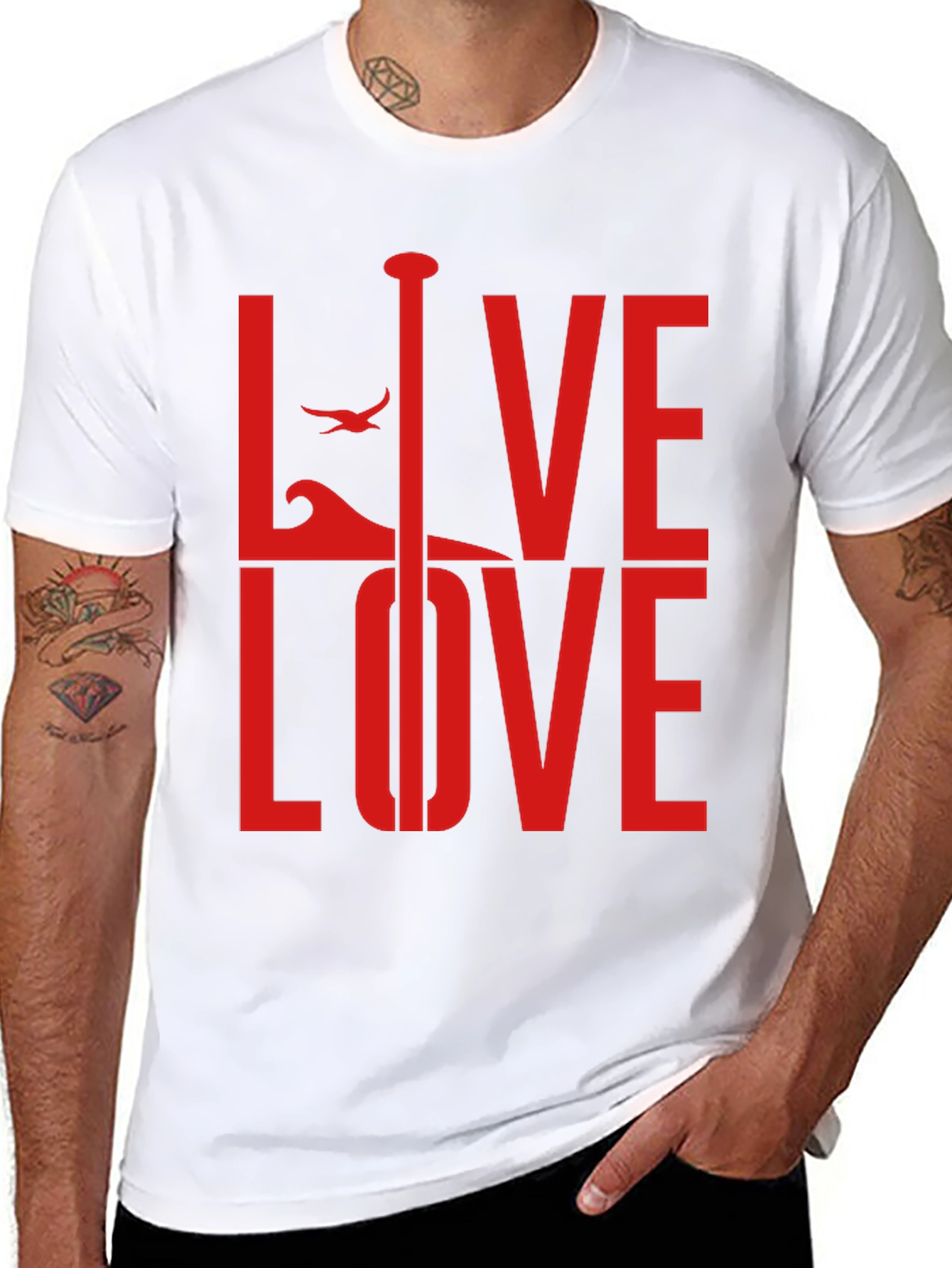 Live Love Paddle Graphic T-Shirt