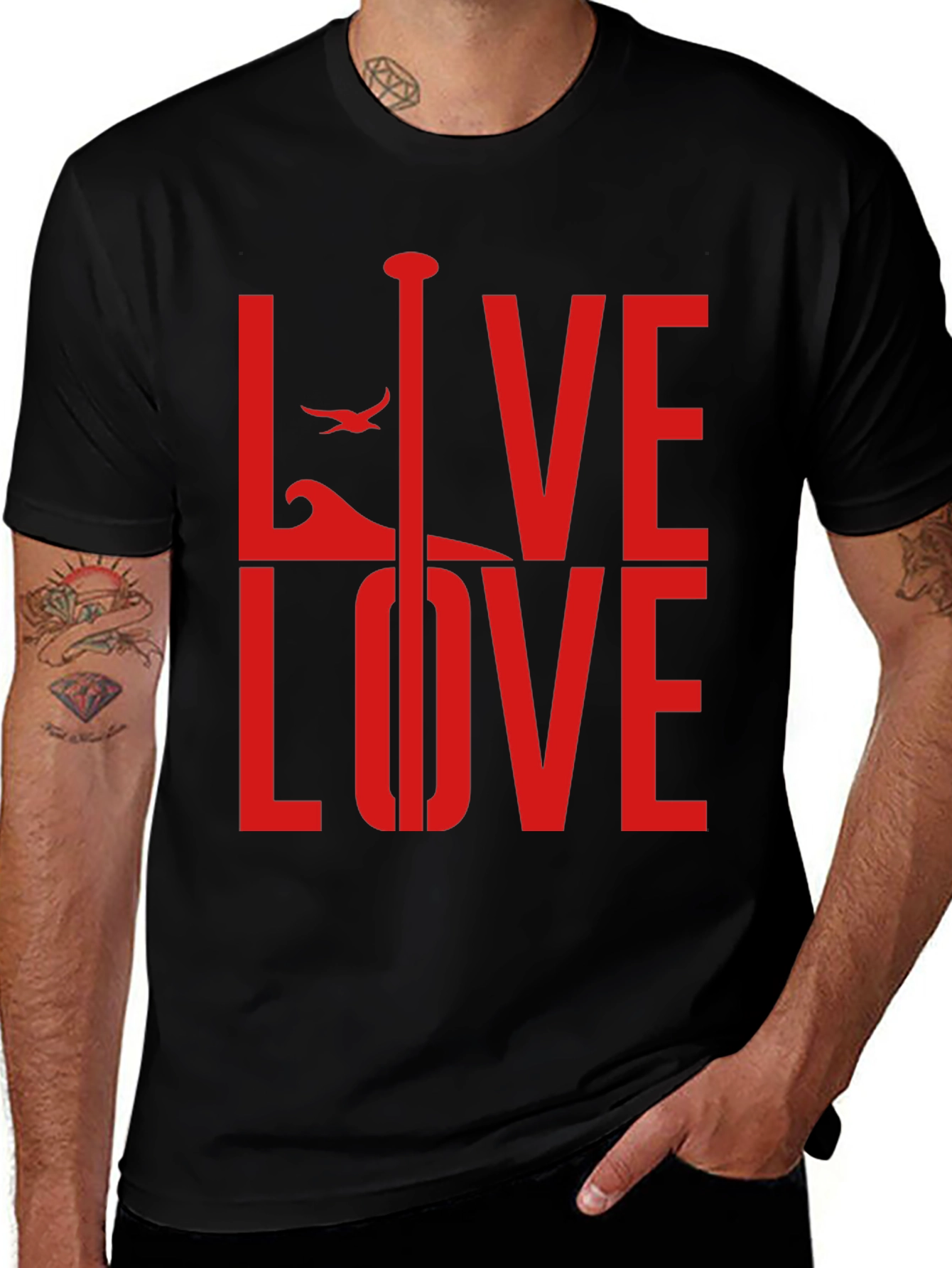 Live Love Paddle Graphic T-Shirt
