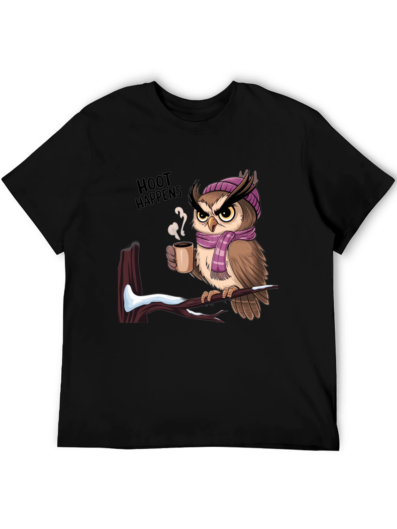 Hoot Happens Owl Coffee T-Shirt