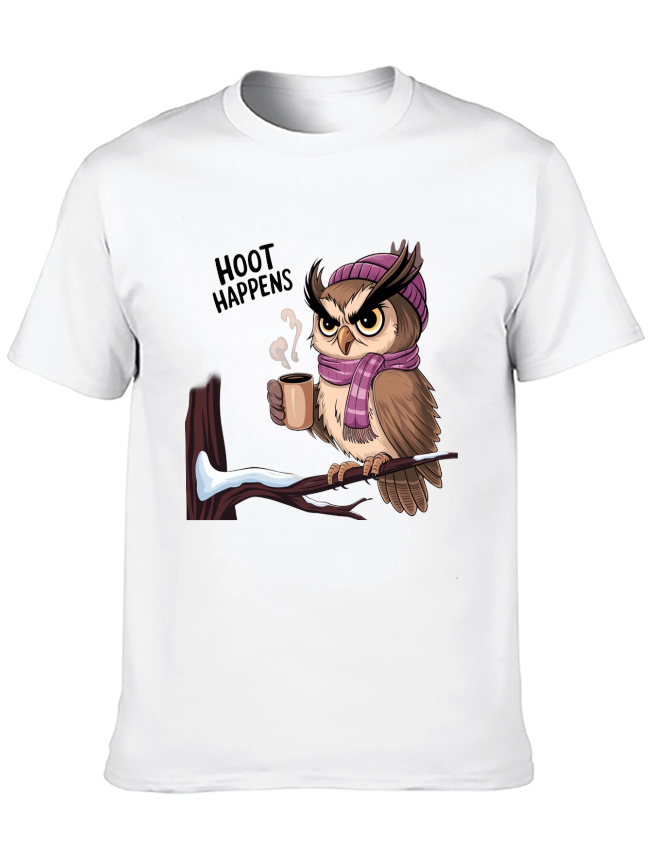 Hoot Happens Owl Coffee T-Shirt