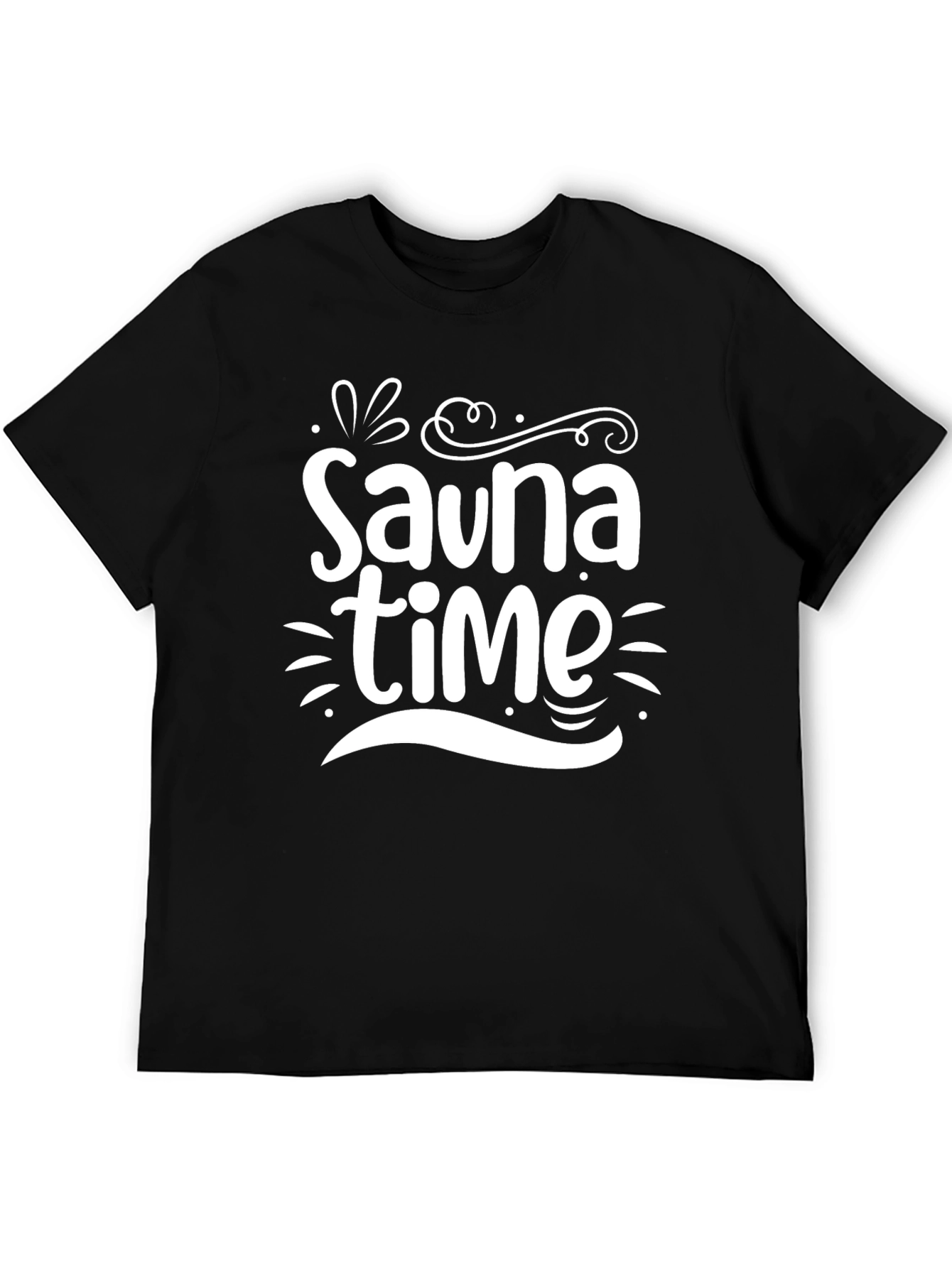 Sauna Time Black T-Shirt